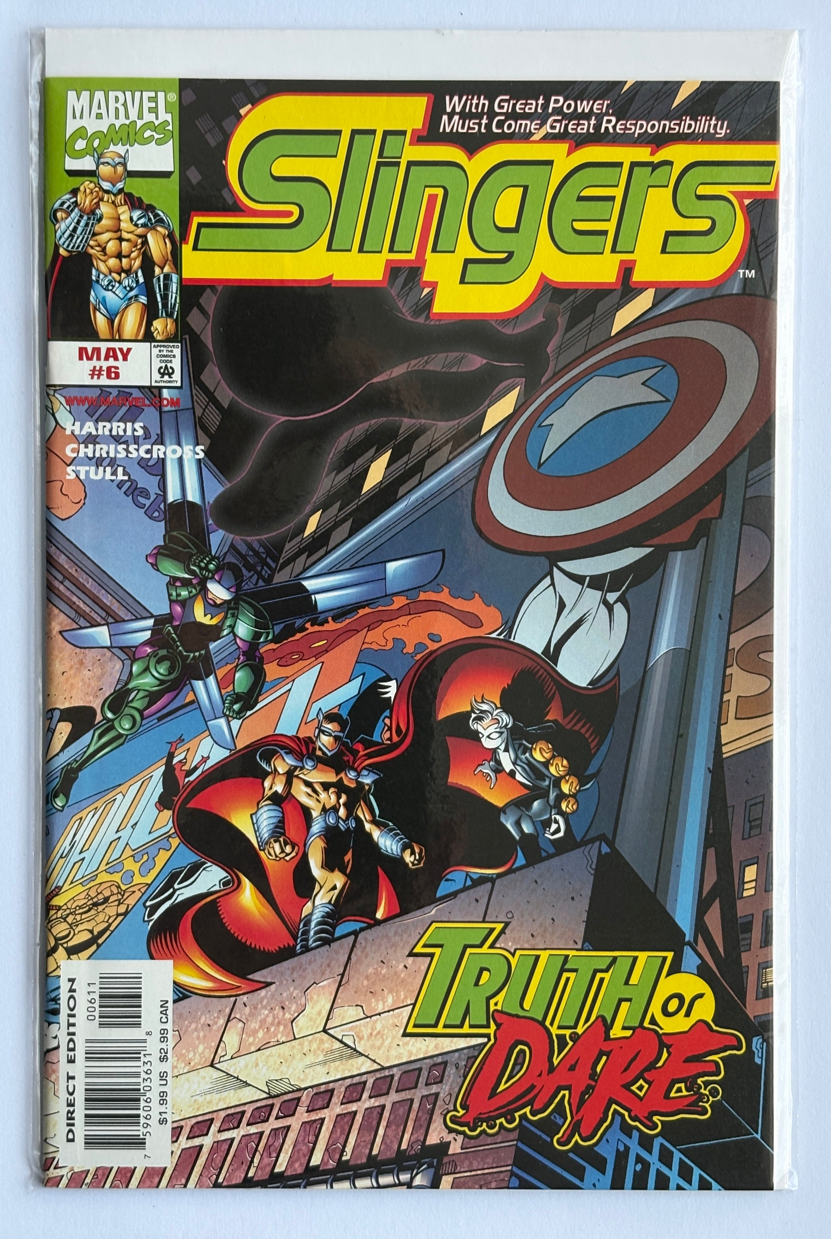 Slingers #6 - 1st Printing - Marvel Comics - May 1999 VF 8.0