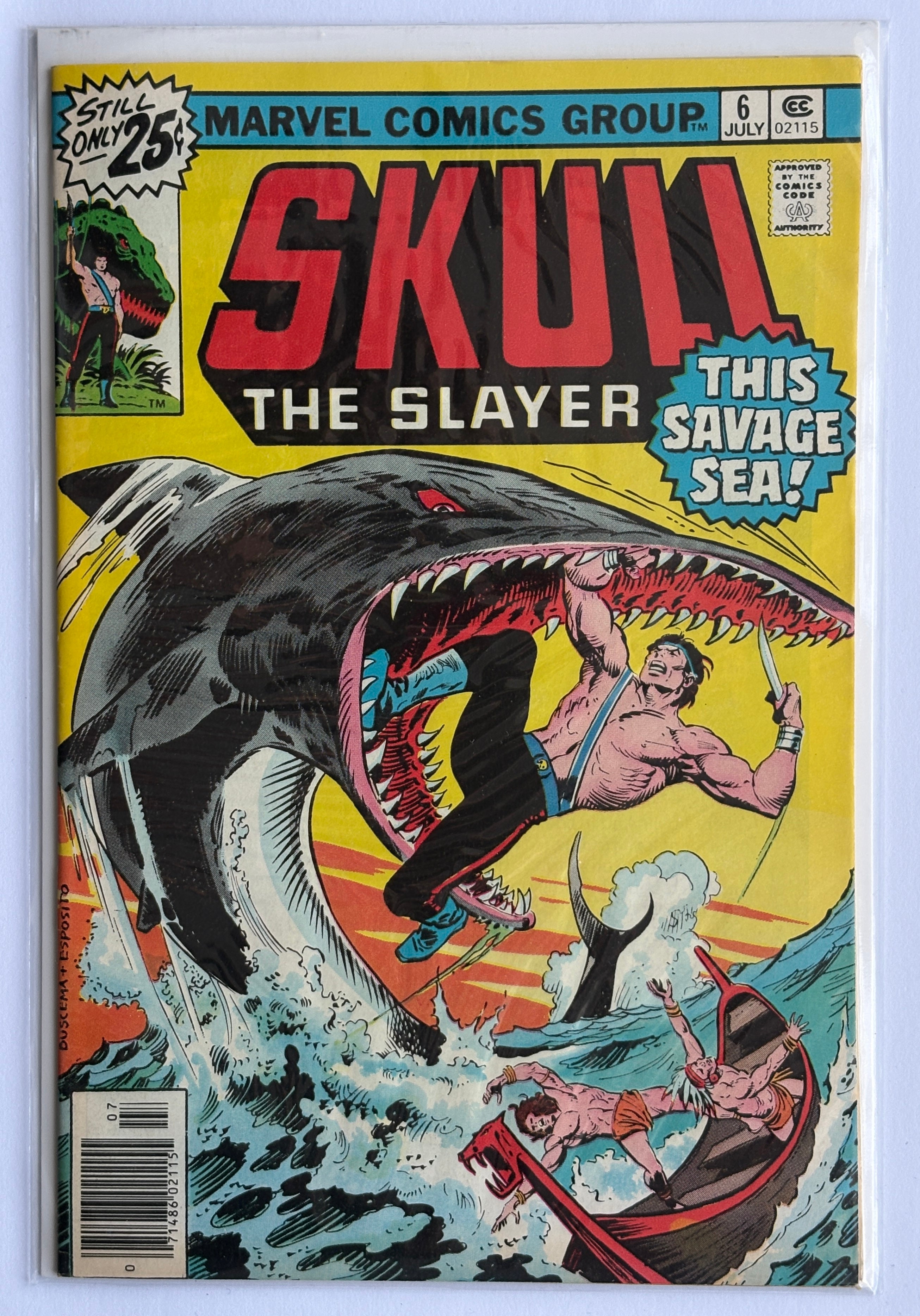 Skull the Slayer #1 to 8 Complete Set (8 Comics) Marvel 1975/6 VG+ to VF-