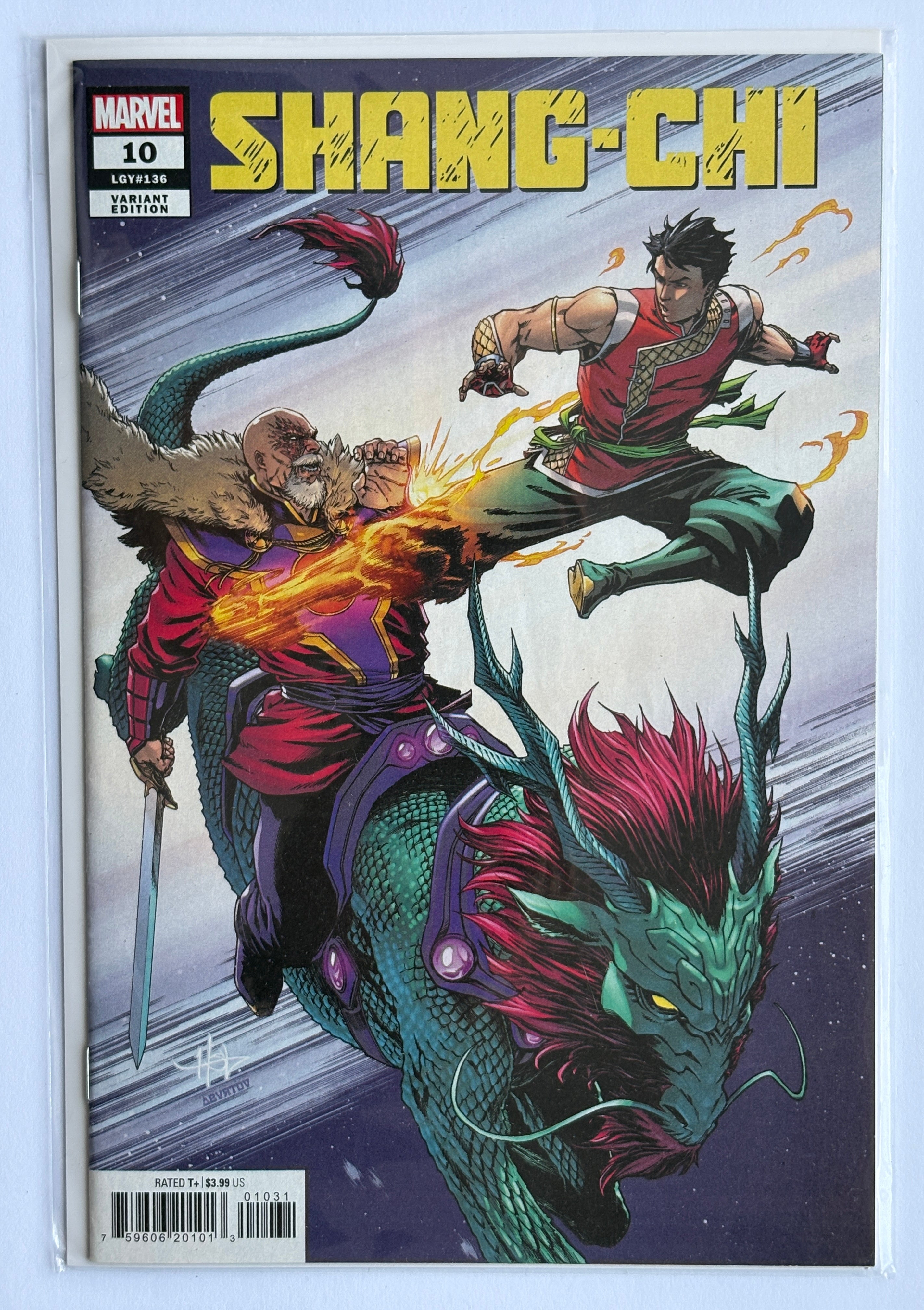 Shang-Chi #10 - 1st Printing Variant Cover Marvel Comics  May 2022 VF+ 8.5