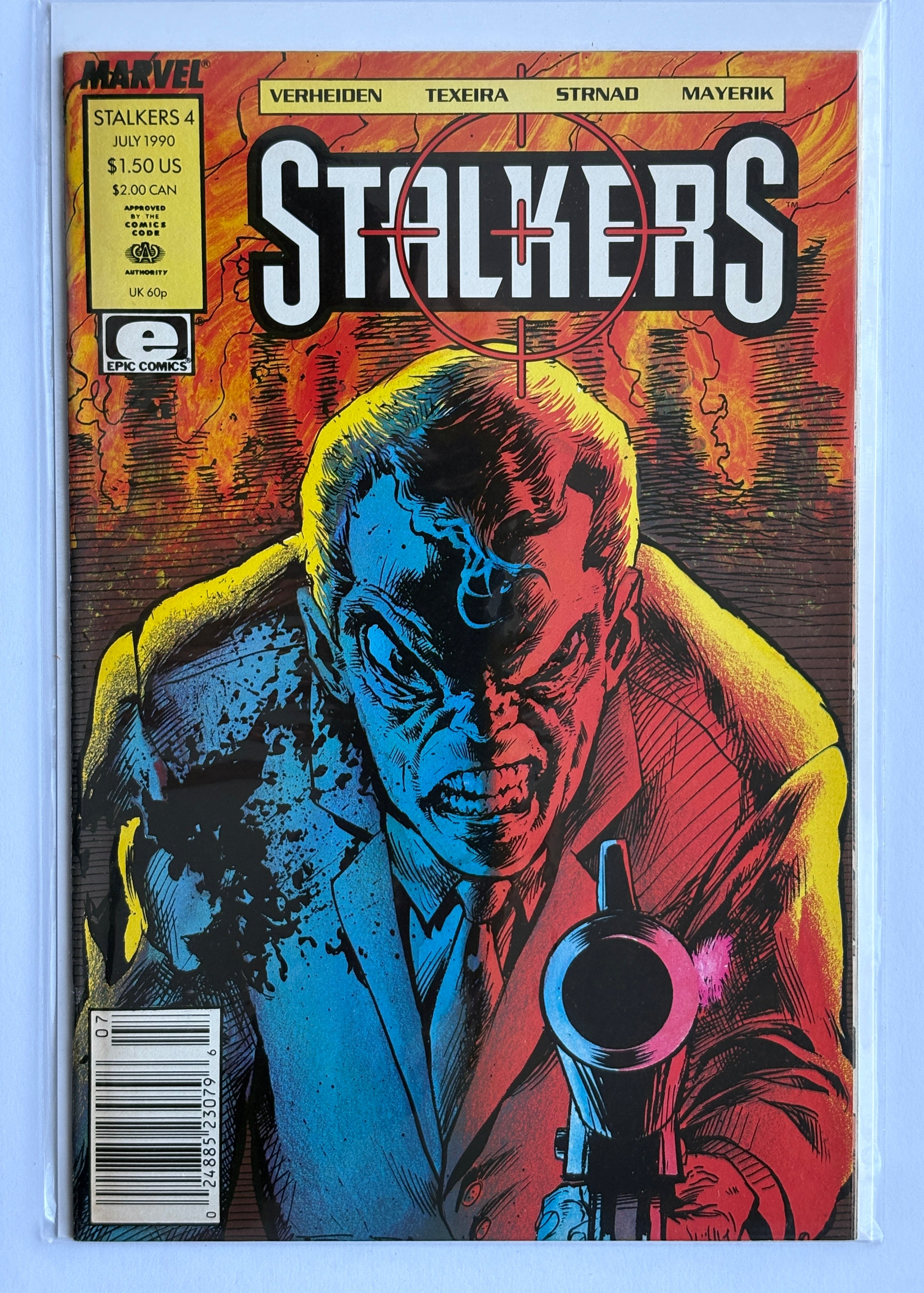 Stalkers #4 - Epic Comics (Marvel) July 1990 VF 8.5