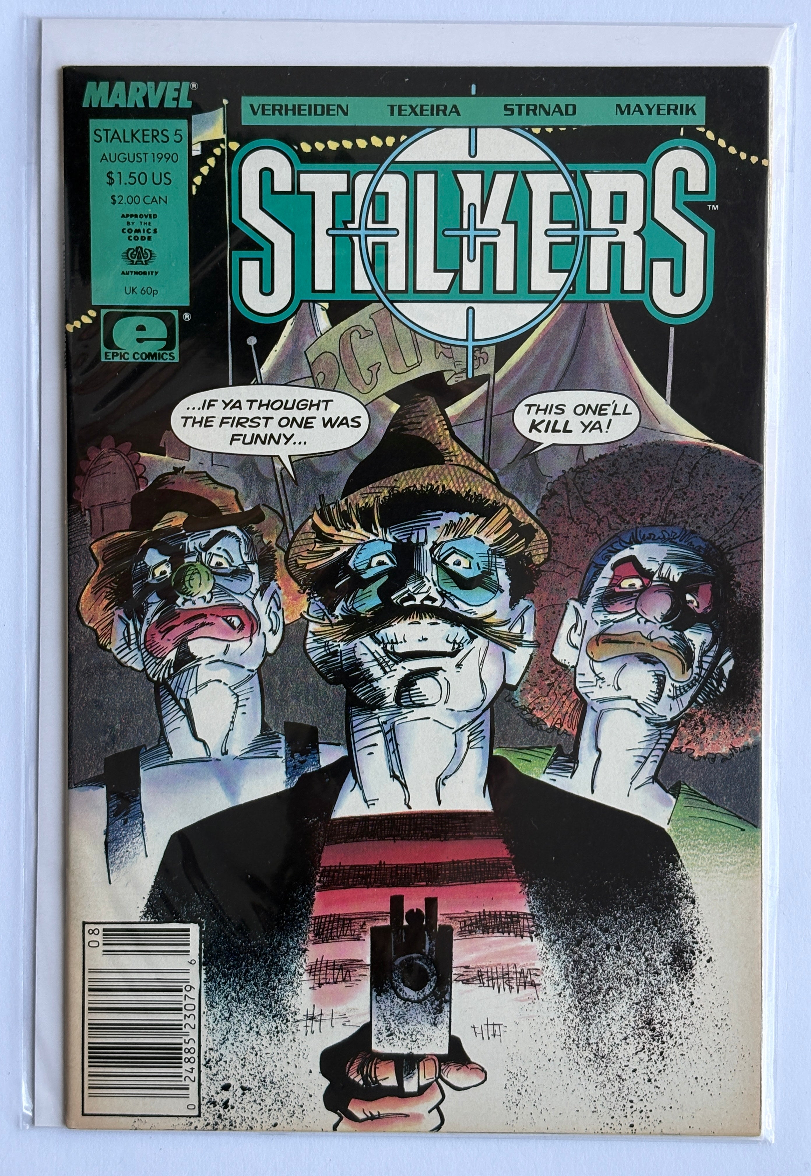 Stalkers #5 - Epic Comics (Marvel) August 1990 VF 8.5