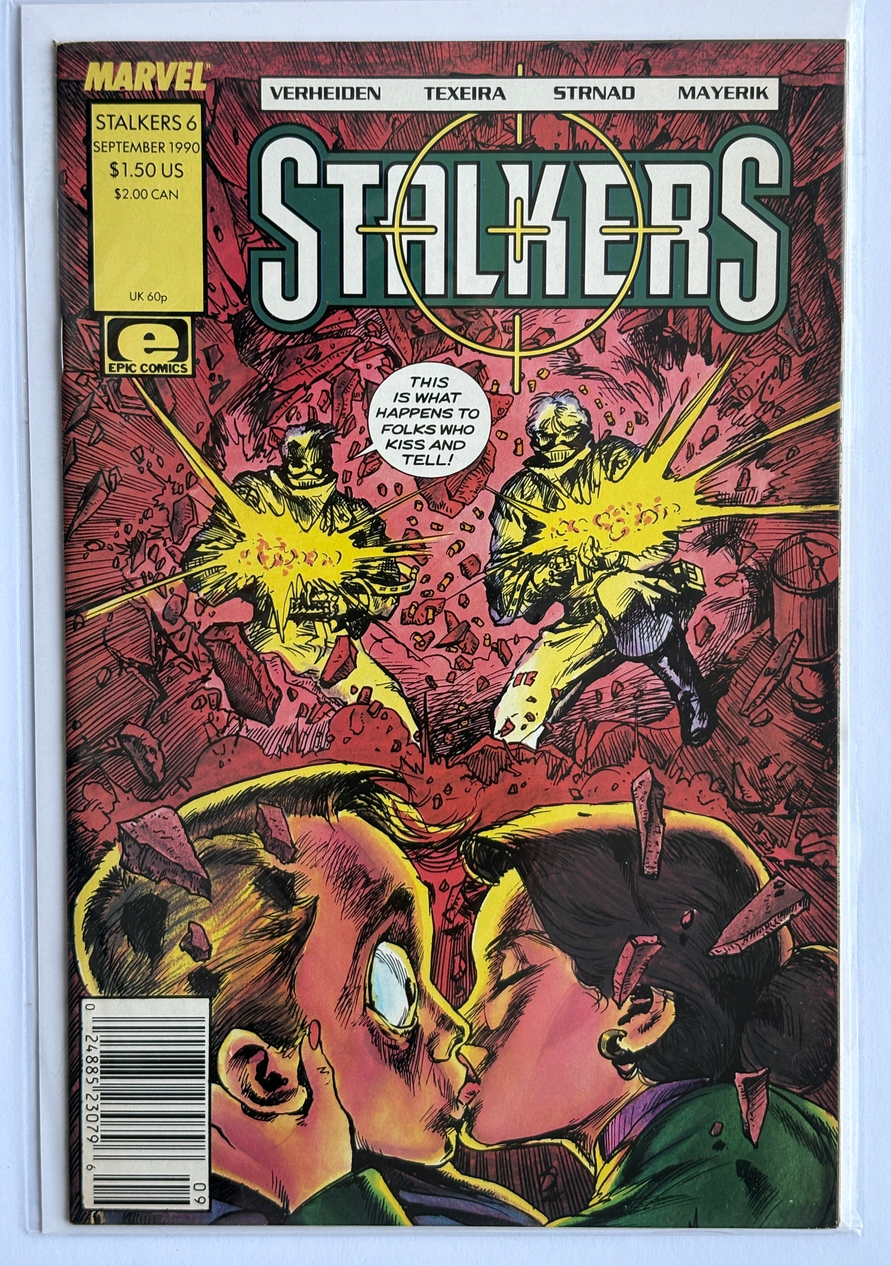 Stalkers #6 - Epic Comics (Marvel) September 1990 VF 8.5