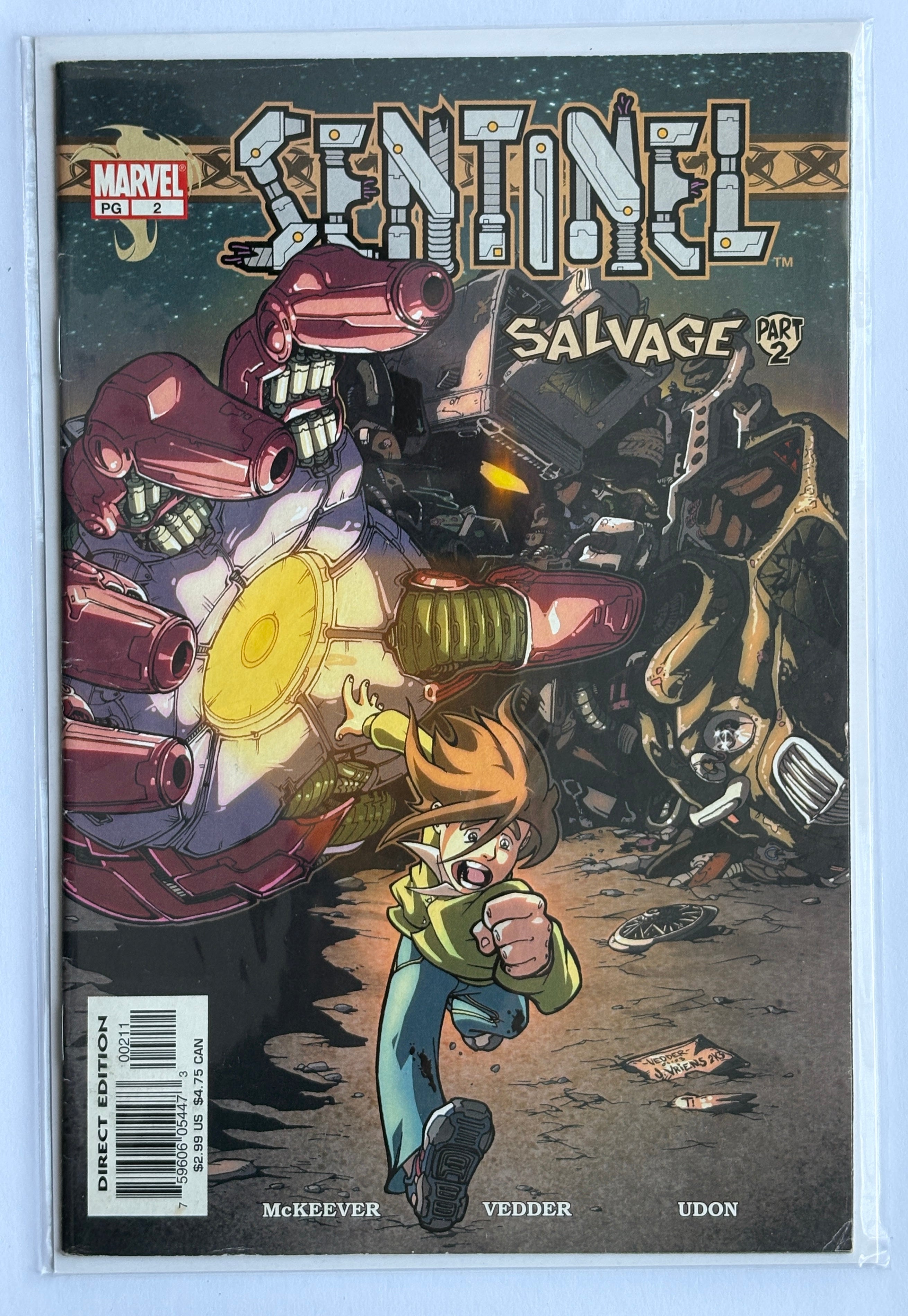 Sentinel #2 - Salvage Part 2 - 1st Printing Marvel Comics September 2003 FN 6.0