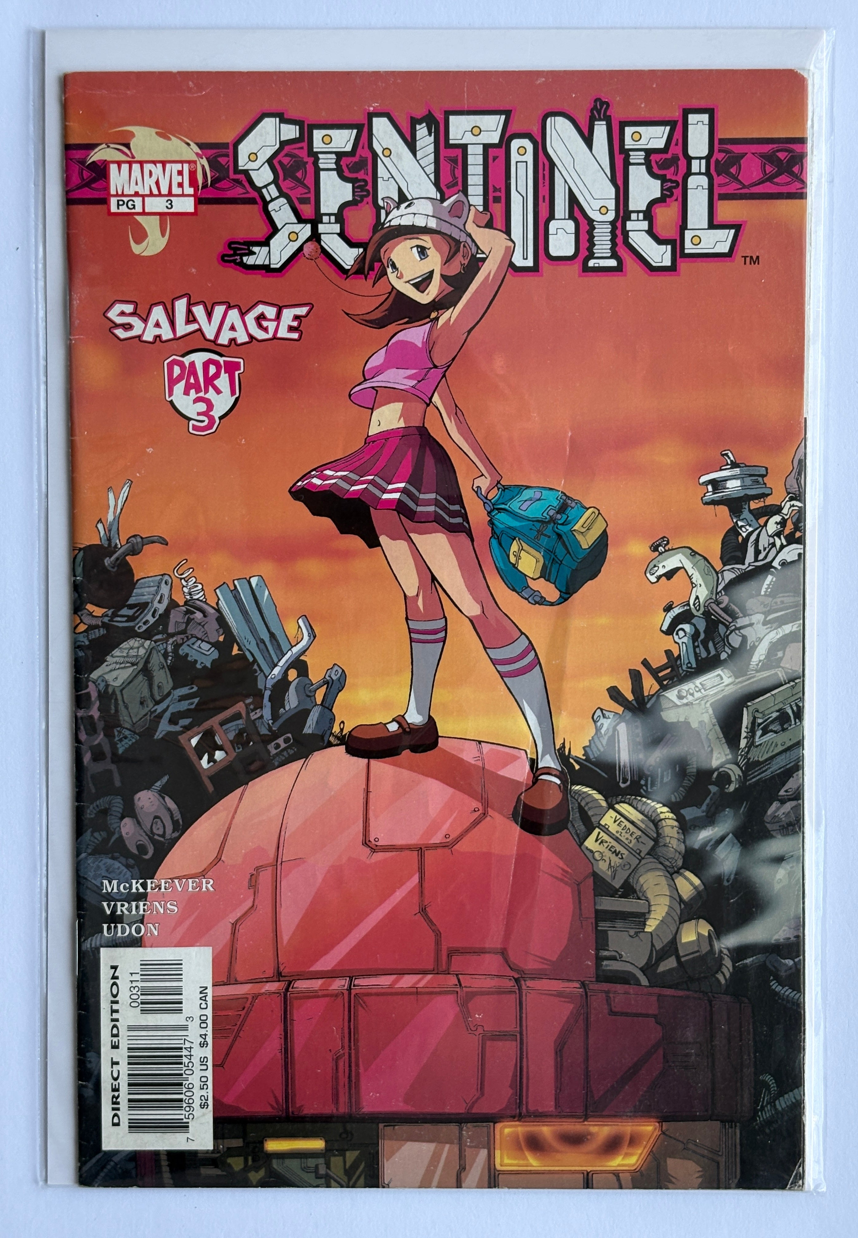 Sentinel #3 - Salvage Part 3 - 1st Printing Marvel Comics August 2003 FN- 5.5