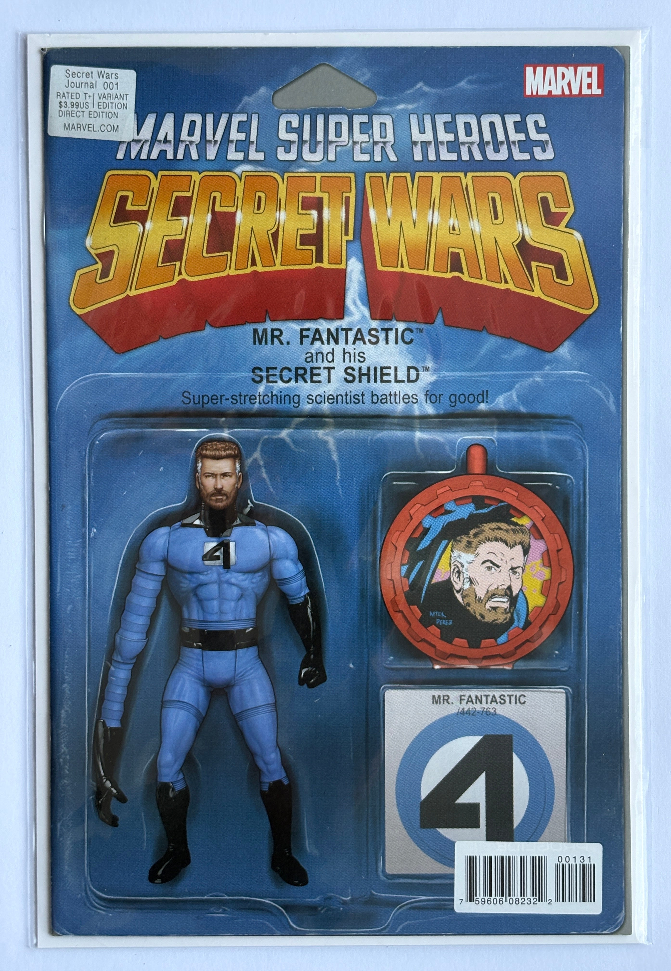 Secret Wars Journal #1 - Mr Fantastic Action Figure Variant July 2015 VF/NM 9.0