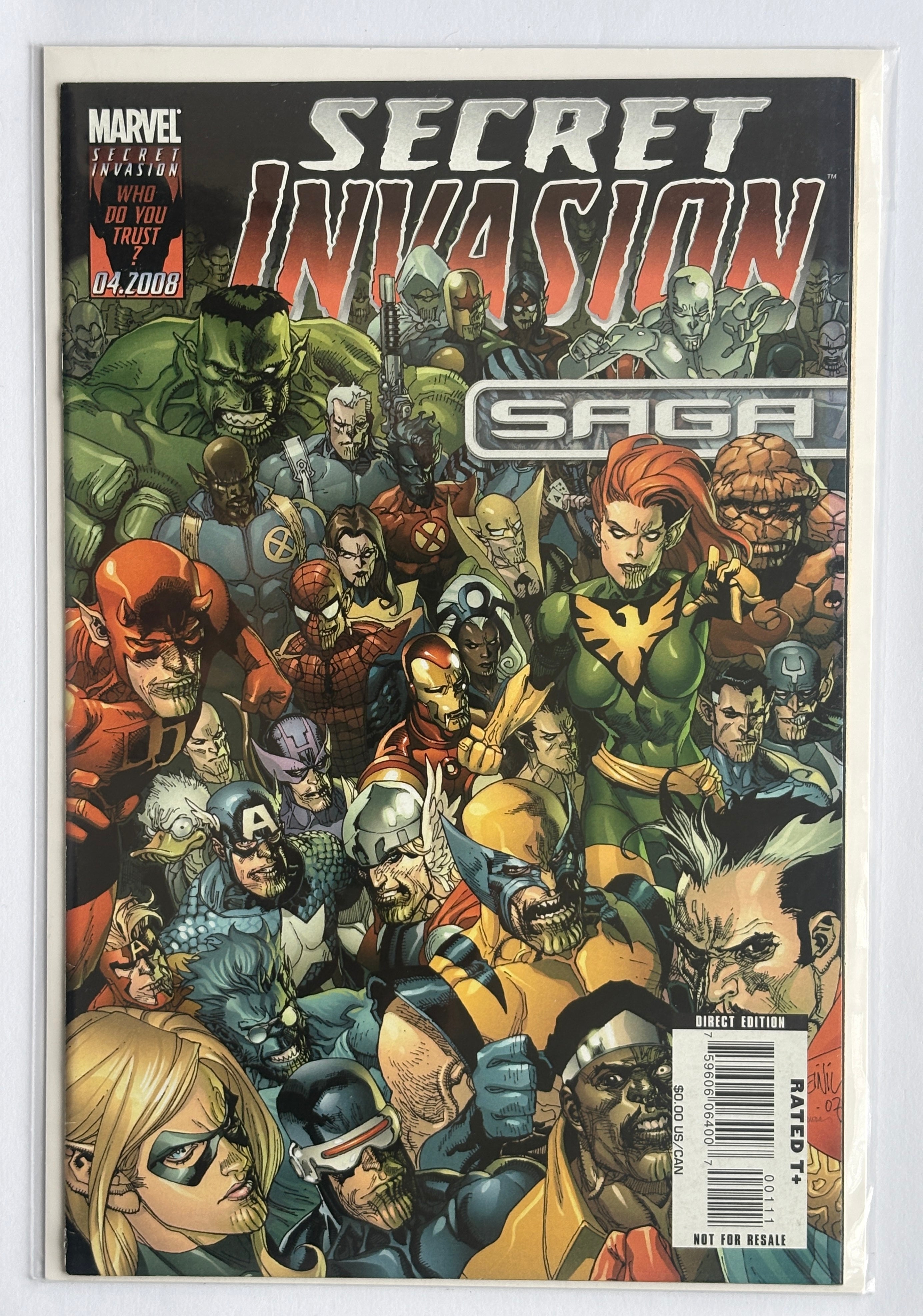 Secret Invasion Saga #1 - 1st Printing Marvel Comics 2008 VF+ 8.5