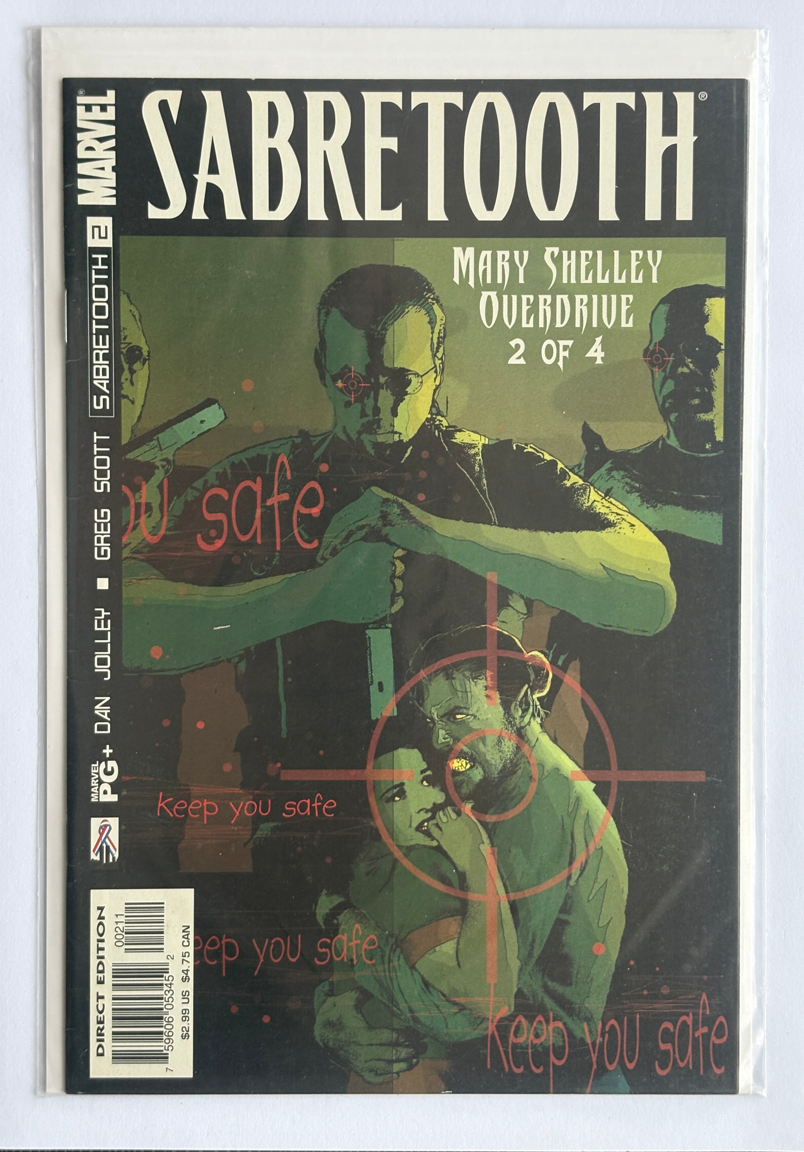 Sabretooth: Mary Shelly Overdrive #2 (2 of4) Marvel September 2002 VF 8.0