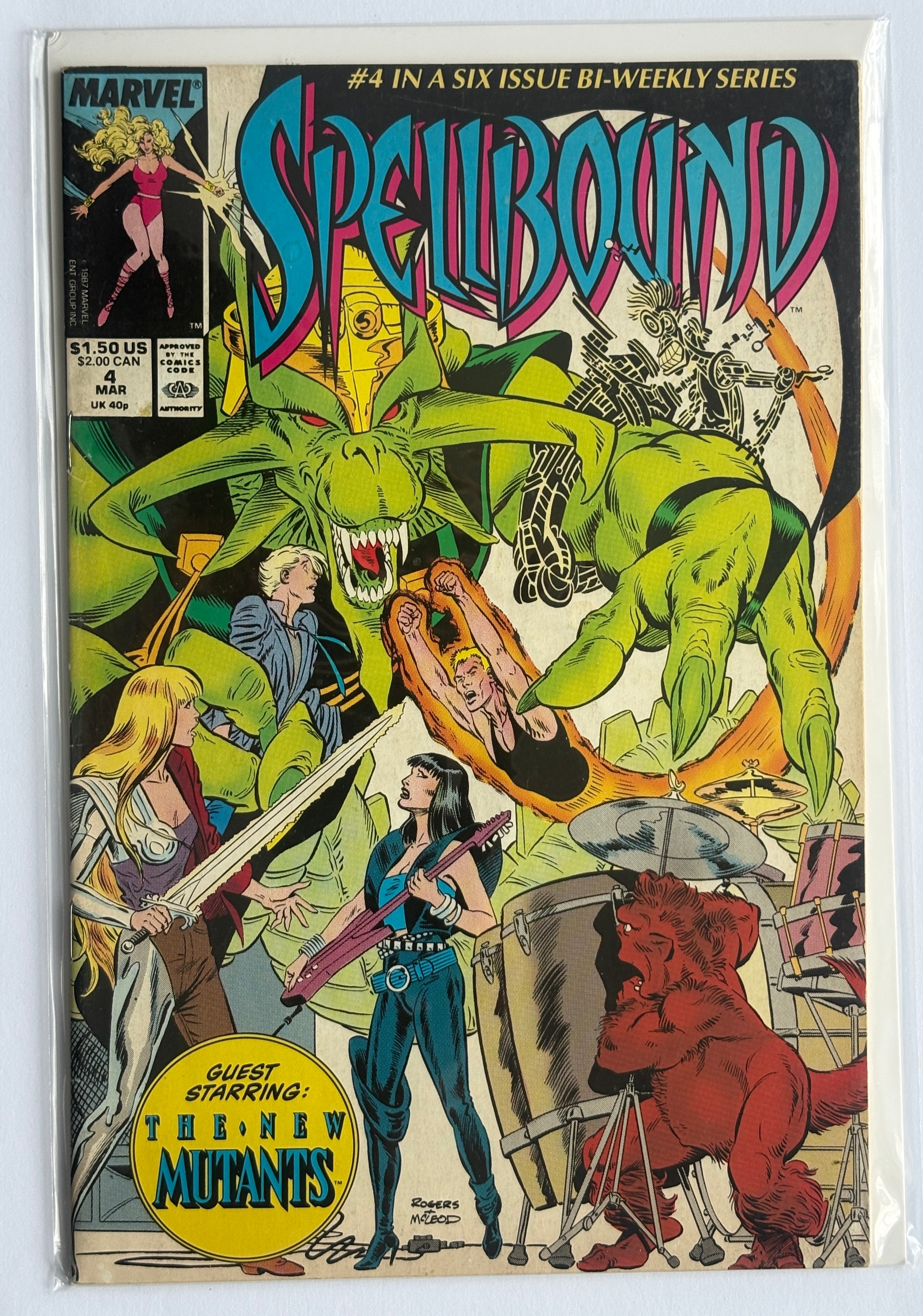 Spellbound #4 (4 of 6) Marvel Comics March 1988 FN+ 6.5