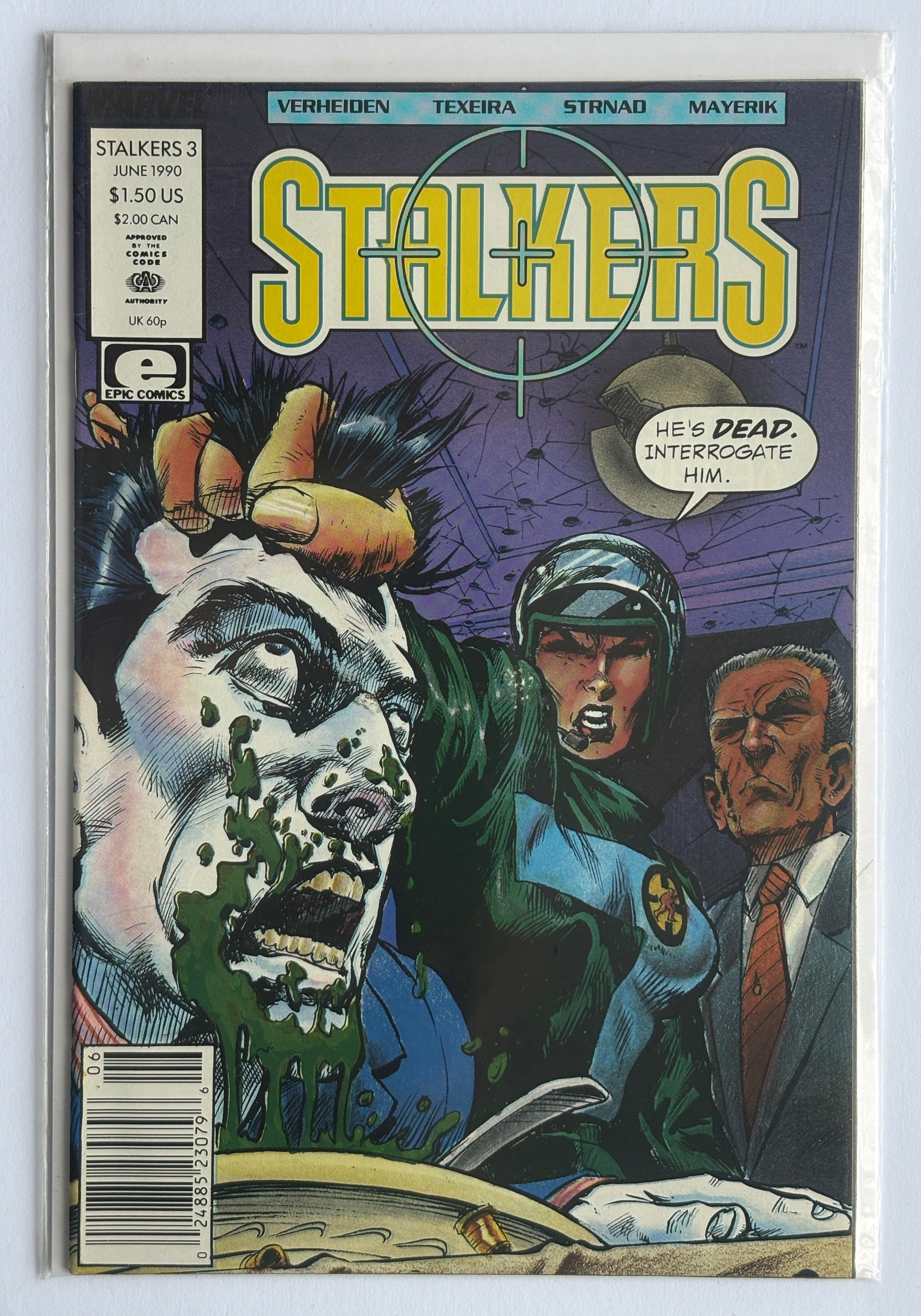 Stalkers #3 - Epic Comics (Marvel) June 1990 VF 8.5