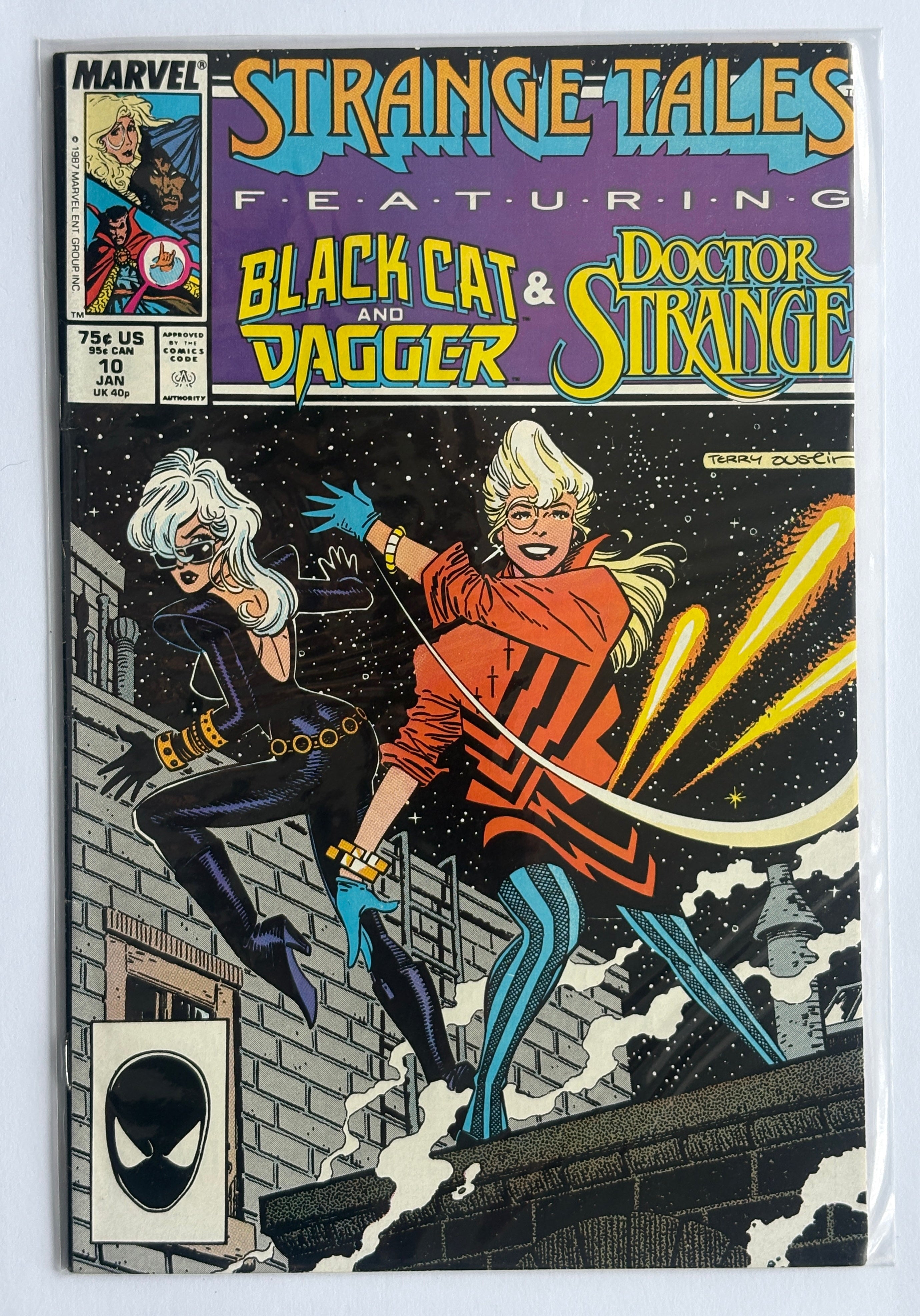 Strange Tales #10 featuring Black Cat & Dagger Doctor Strange Jan 1988 F/VF 7.0