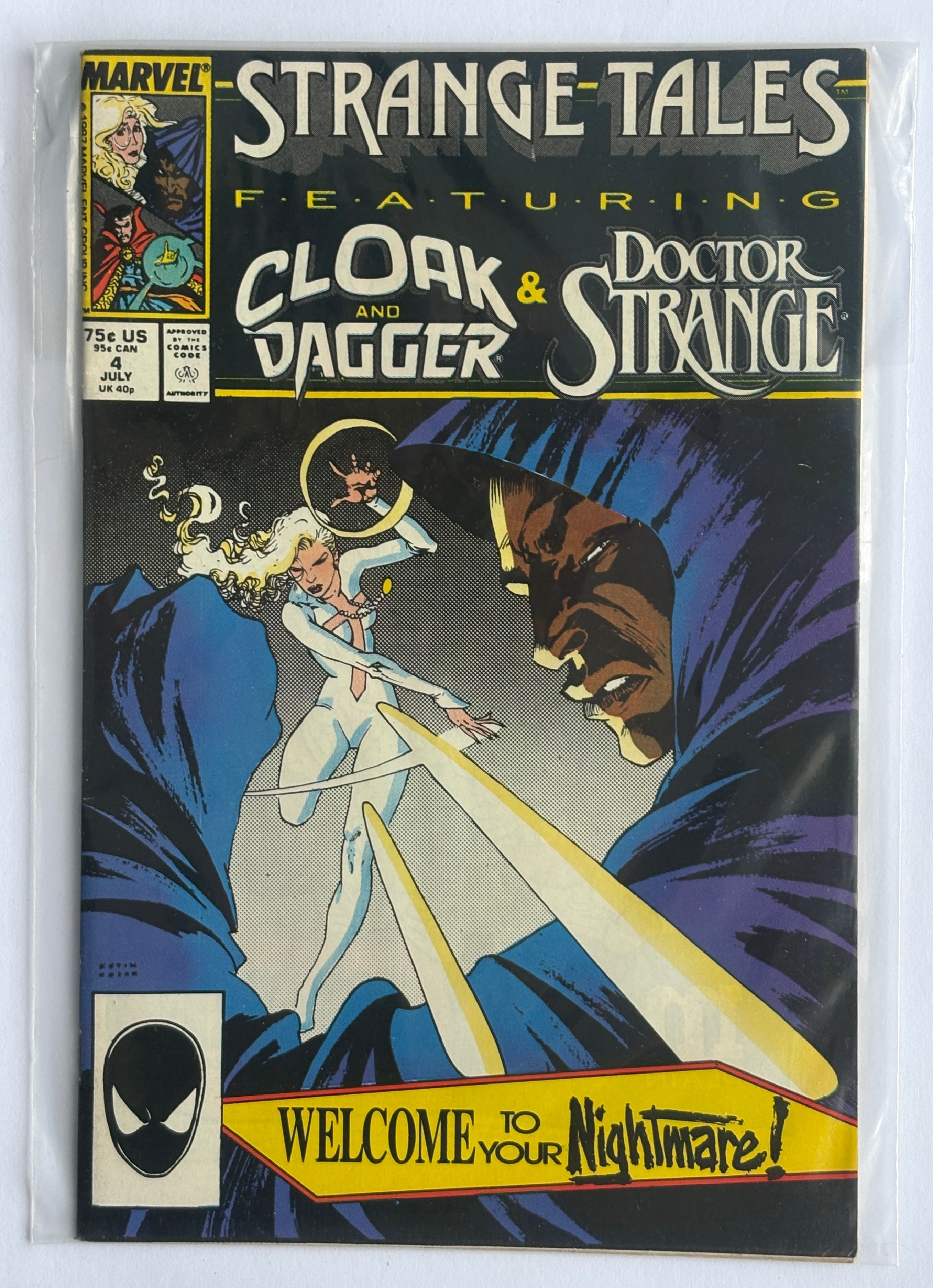 Strange Tales #4 featuring Cloak & Dagger & Doctor Strange July 1987 F/VF 7.0