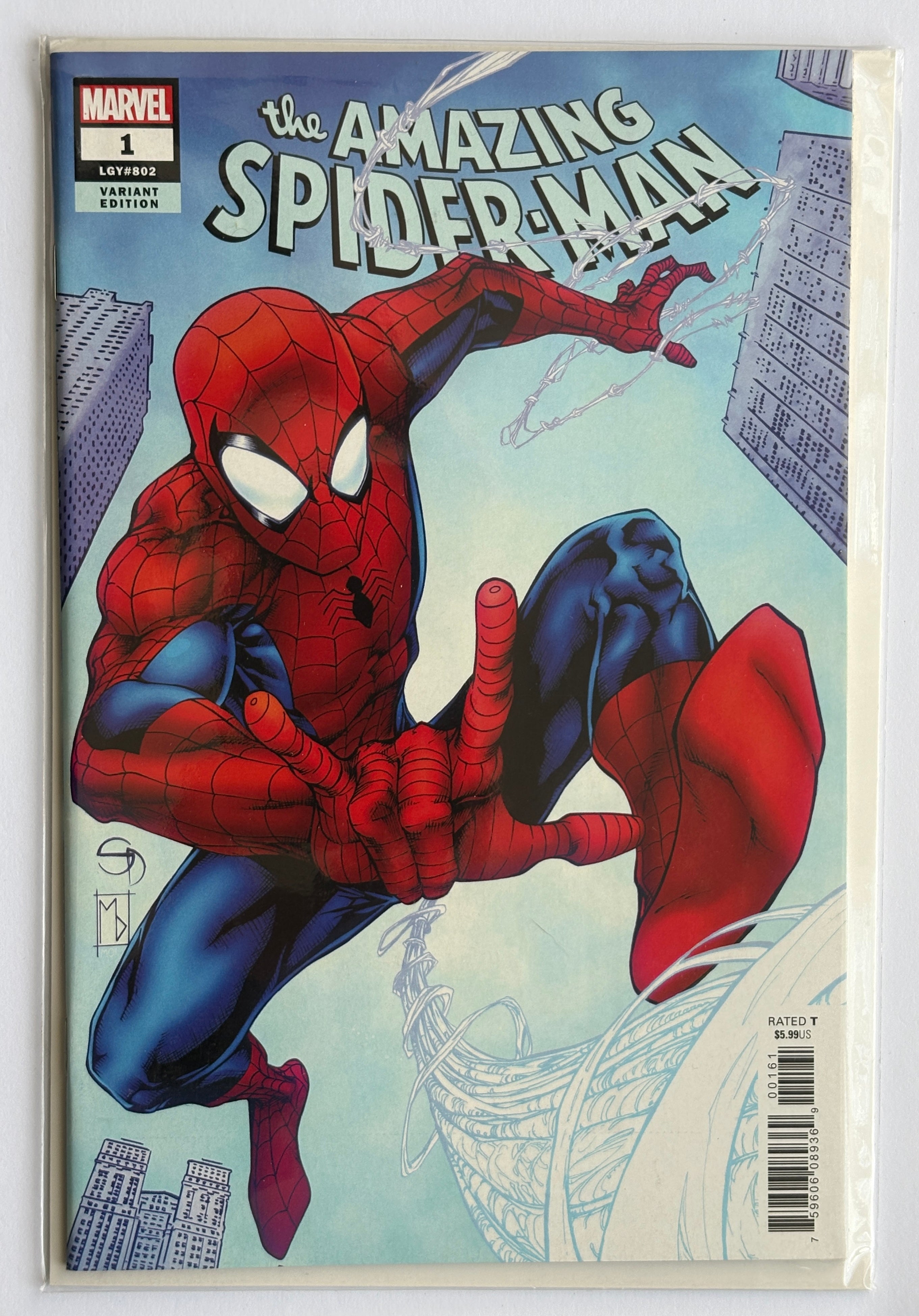 The Amazing Spider-Man #1 Shane Davis 1:25 Variant - September 2018 NM- 9.2