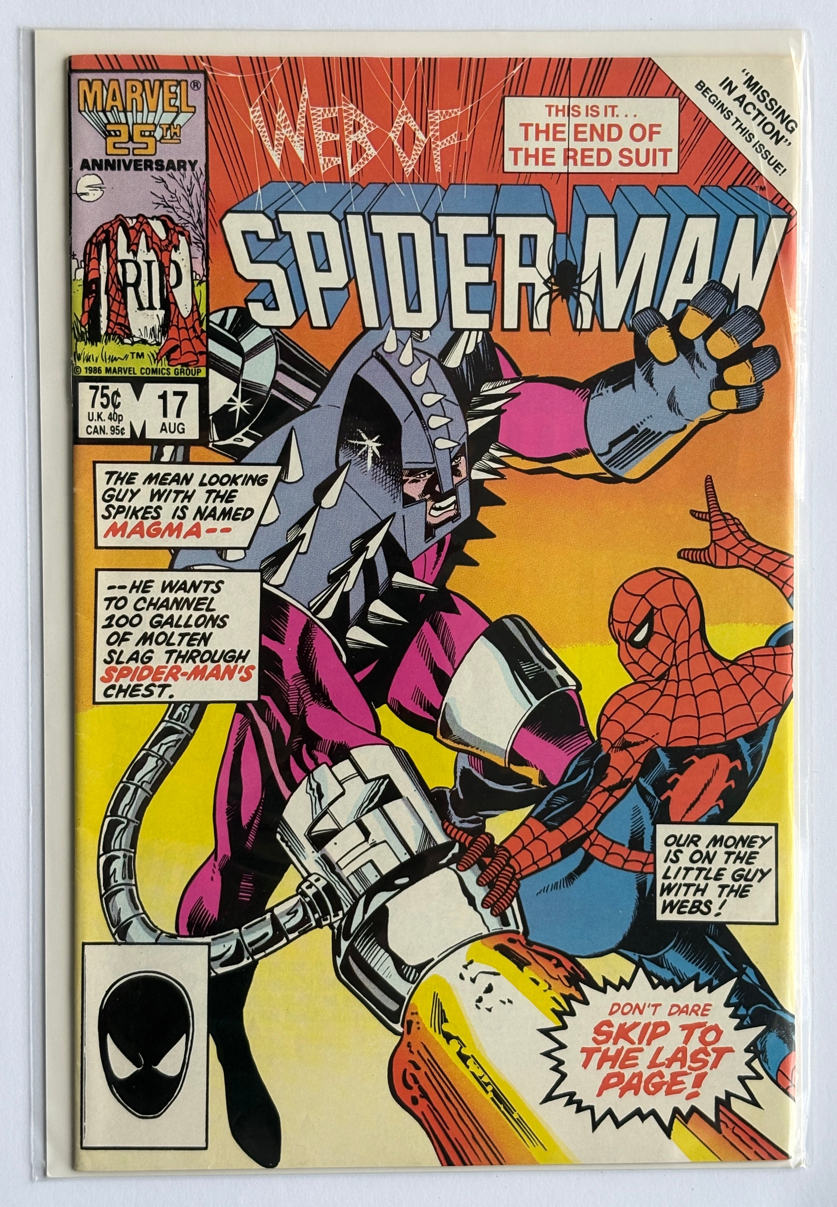 Web of Spider-Man #17 - Marvel Comics August 1986 VF- 7.5