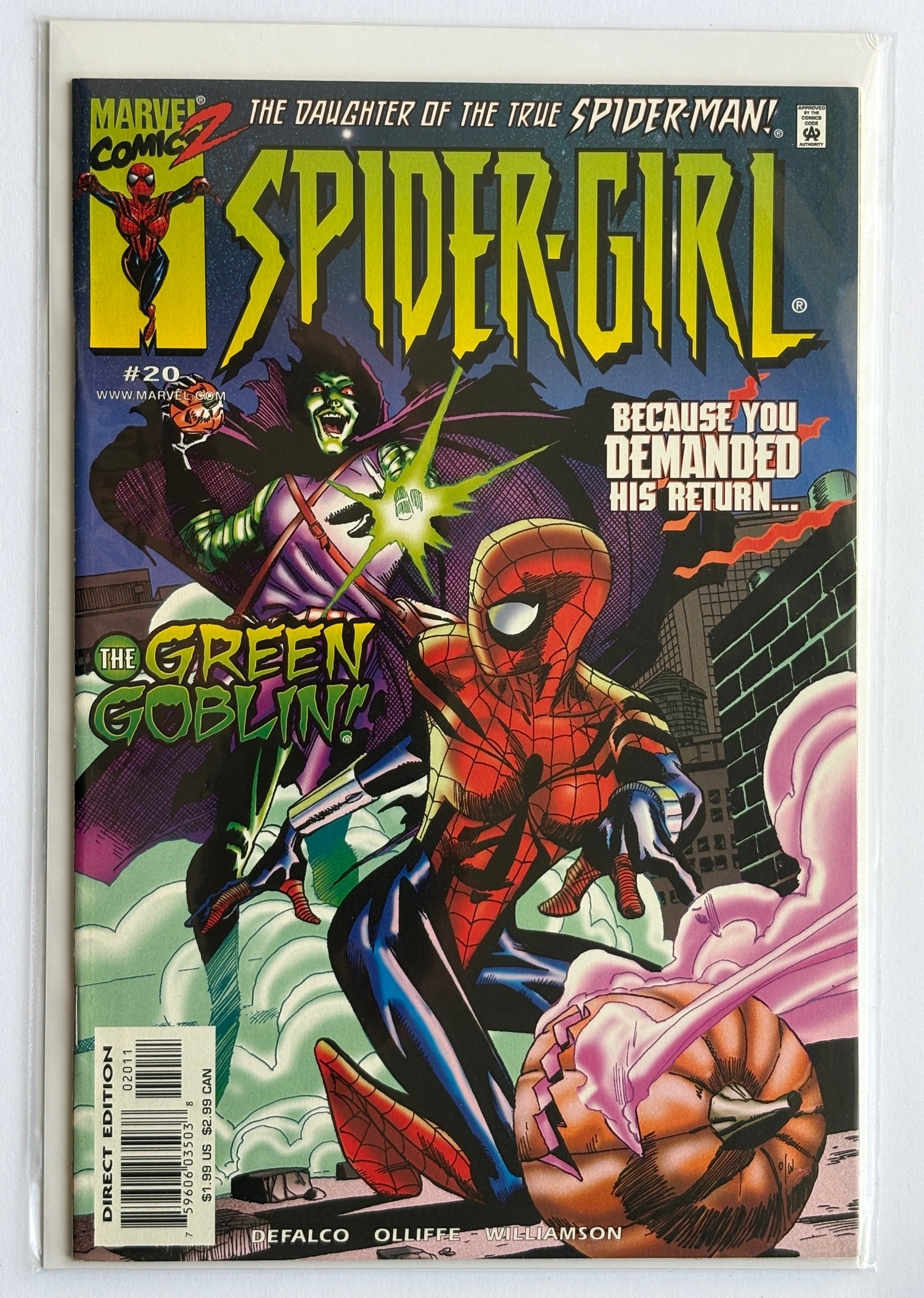 Spider-Girl #20 - 1st Printing - Marvel Comics May 2000 VF- 7.5
