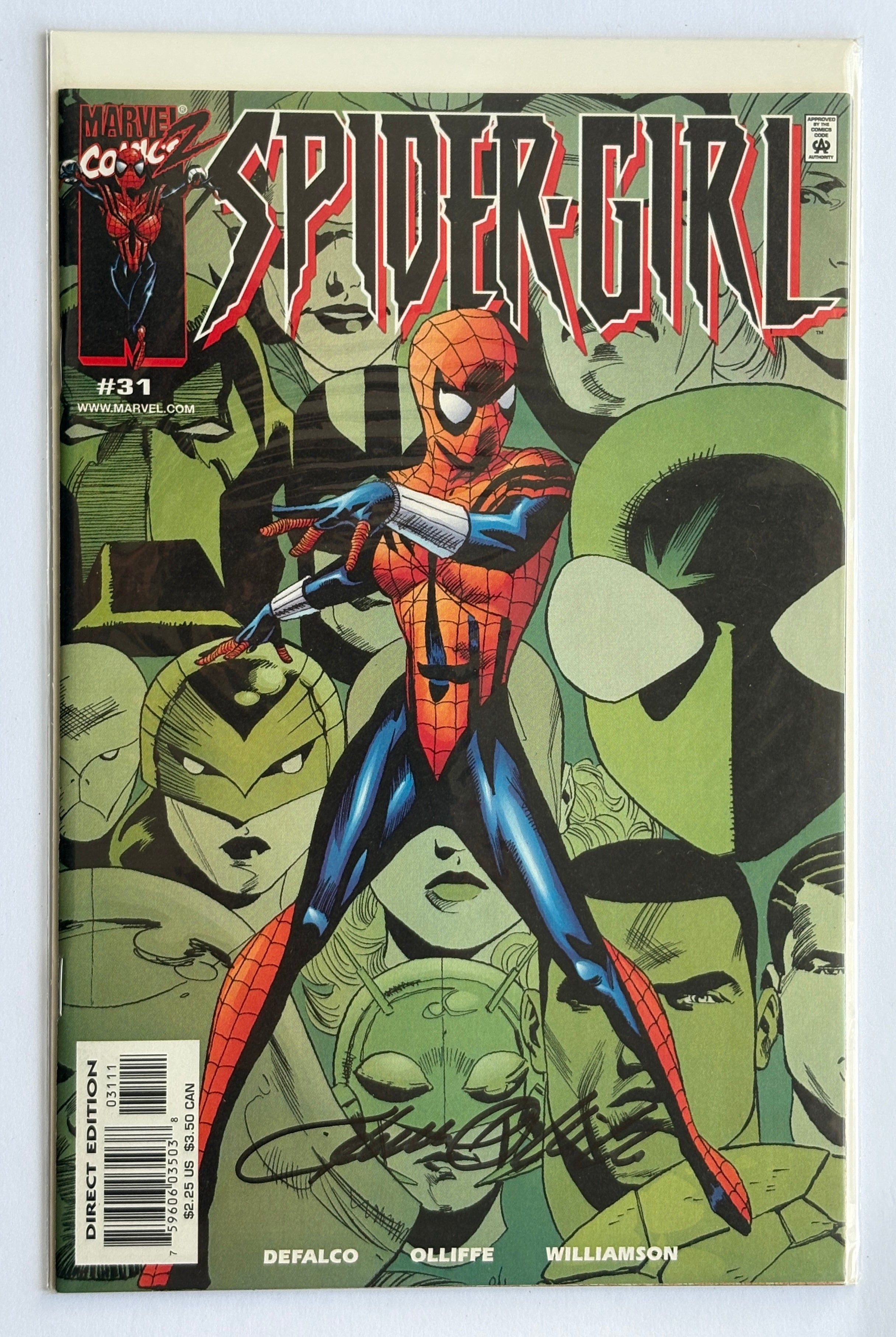 Spider-Girl #31 - Signed by Pat Olliffe Marvel Comics April 2001 VF+ 8.5