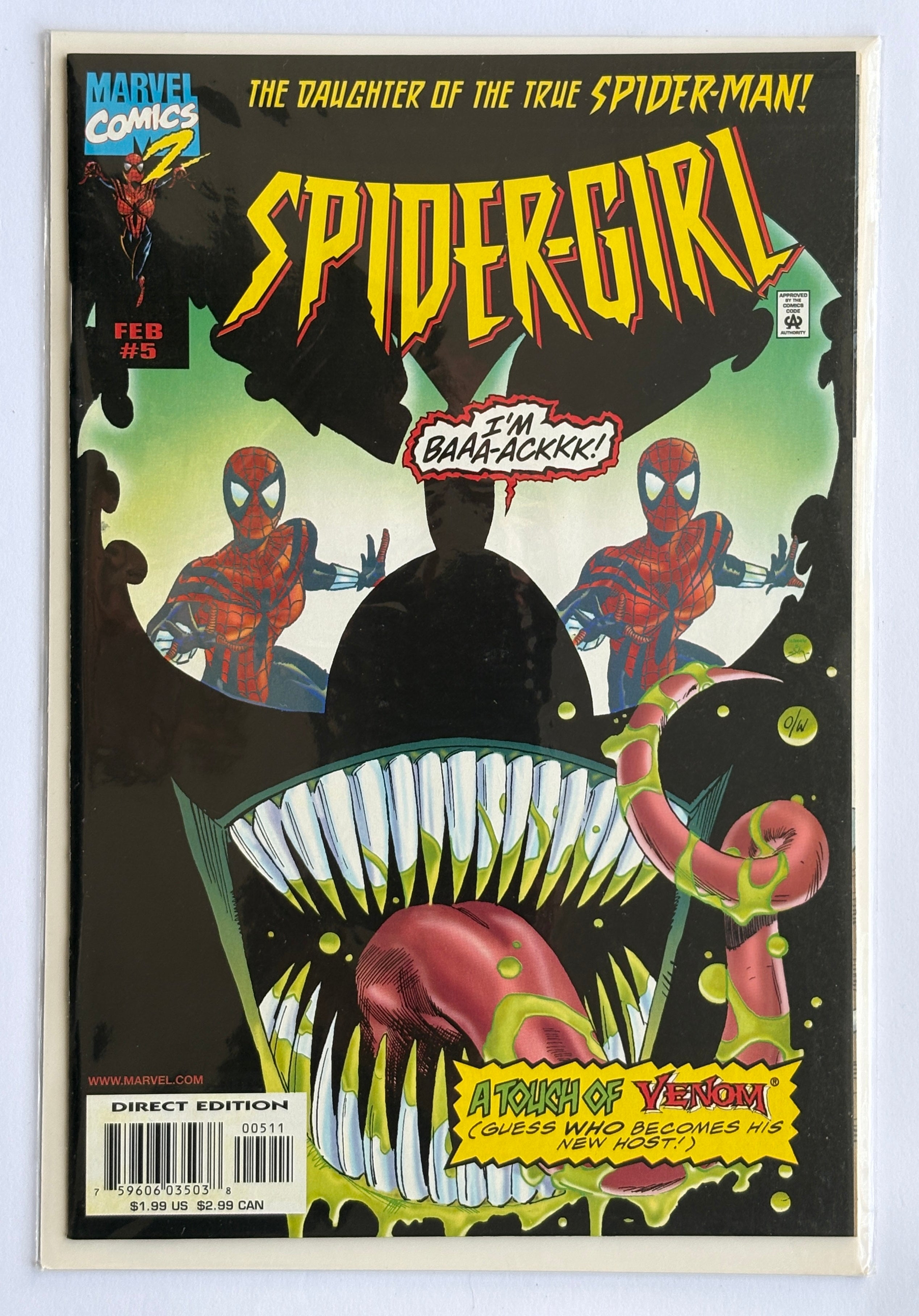 Spider-Girl #5 - 1st Printing Marvel Comics February 1999 VF+ 8.5