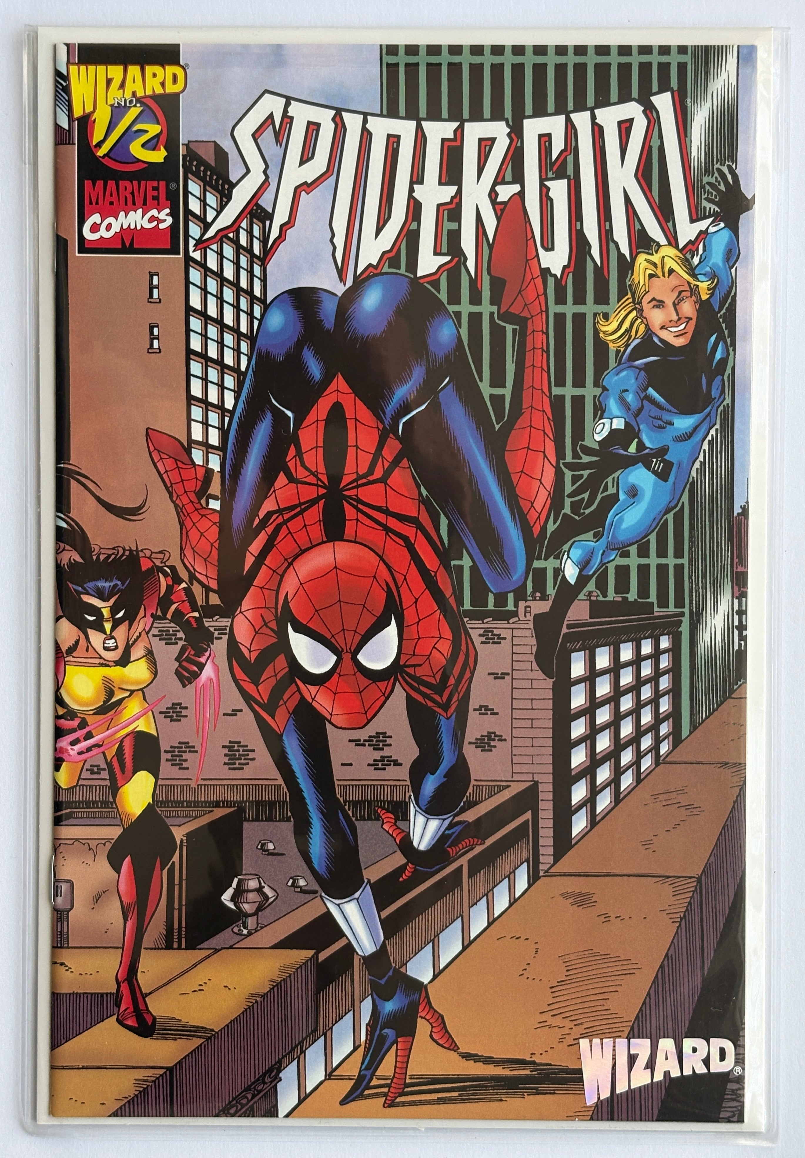 Spider-Girl #1/2 - 1st Print Wizard Variant Inc Certificate Marvel 1999 VF 8.0