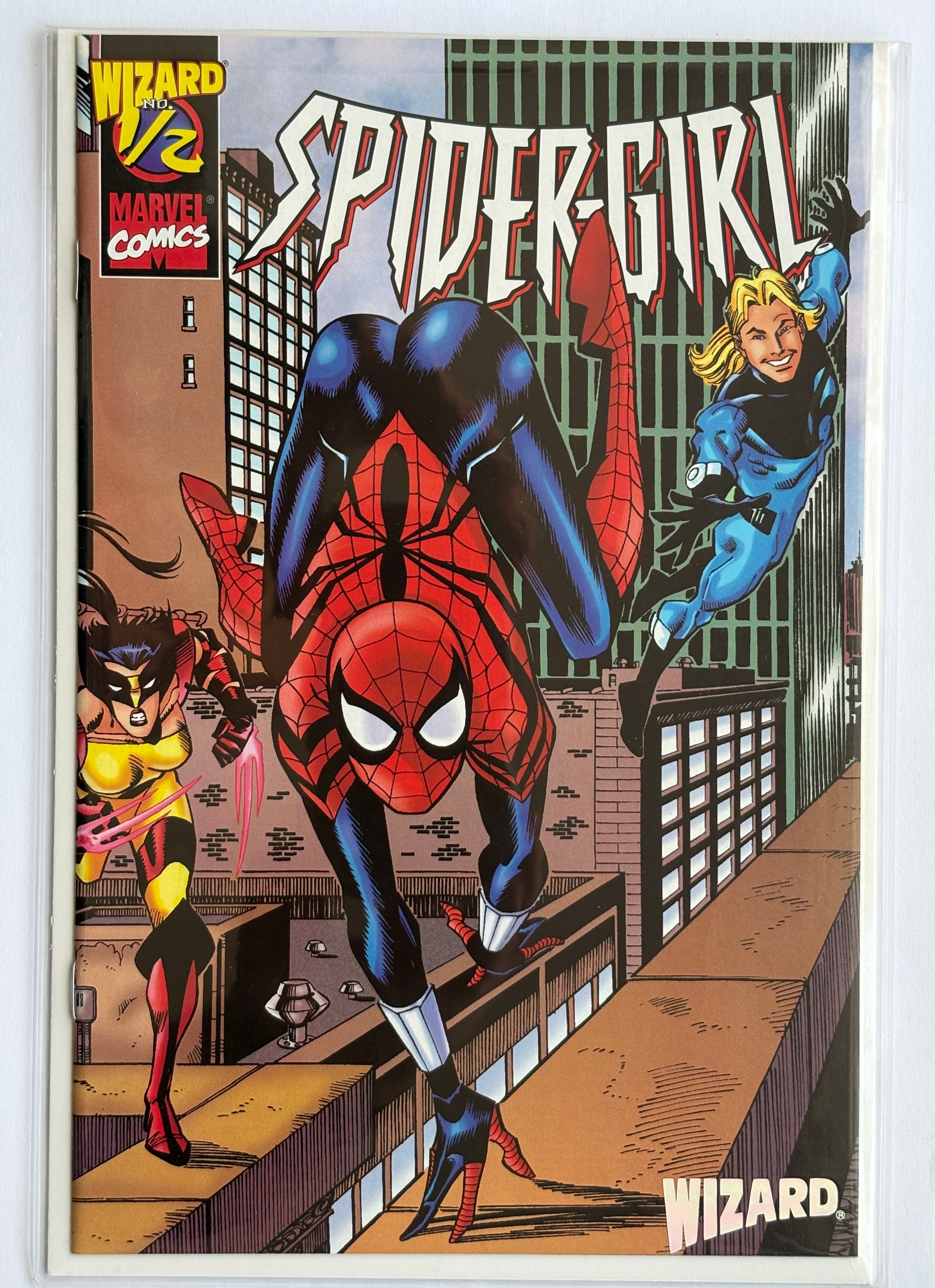 Spider-Girl #1/2 - 1st Print Wizard Variant Inc Certificate Marvel 1999 VF+ 8.5