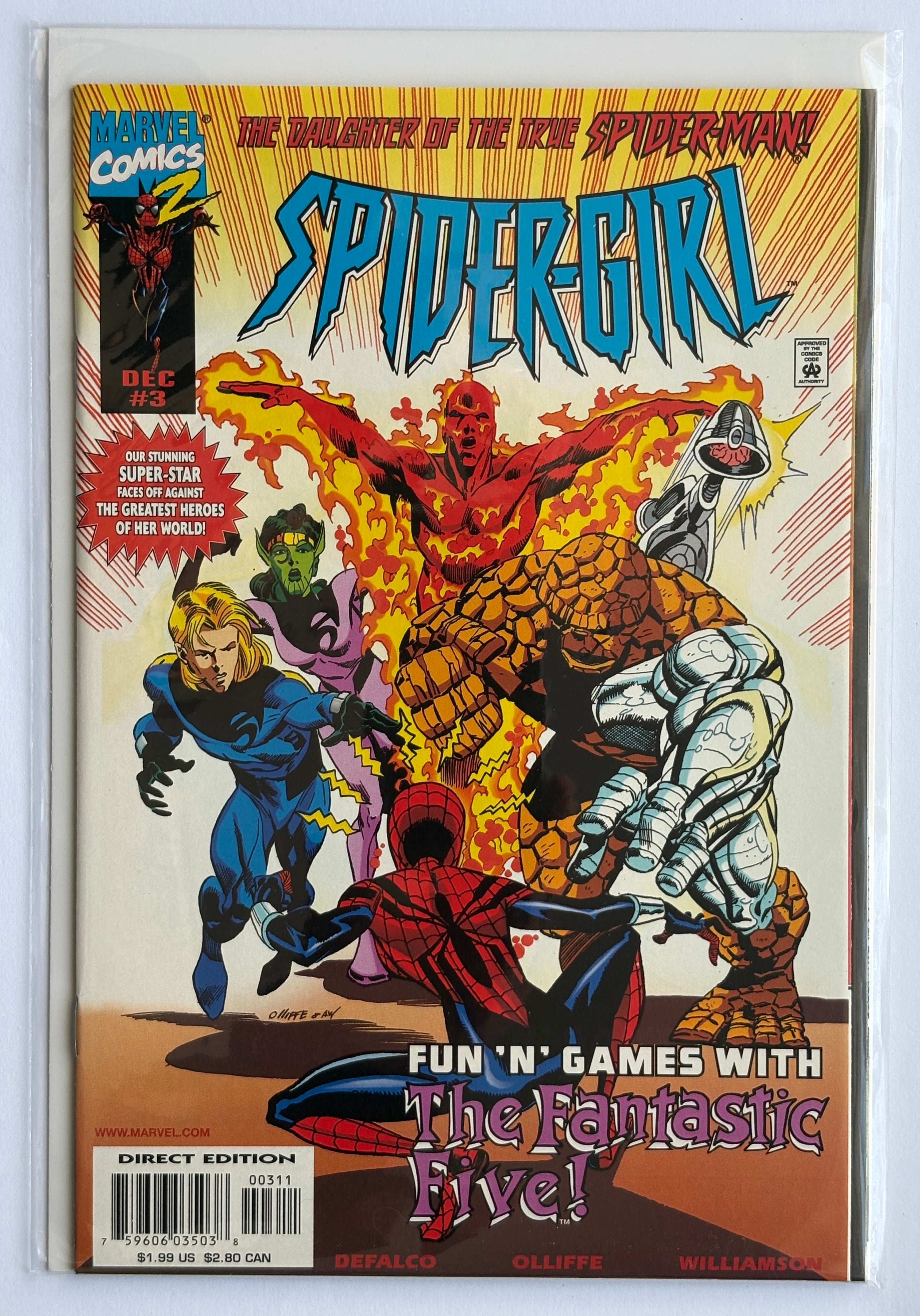 Spider-Girl #3  - 1st Printing Marvel Comics December 1998 NM- 9.2