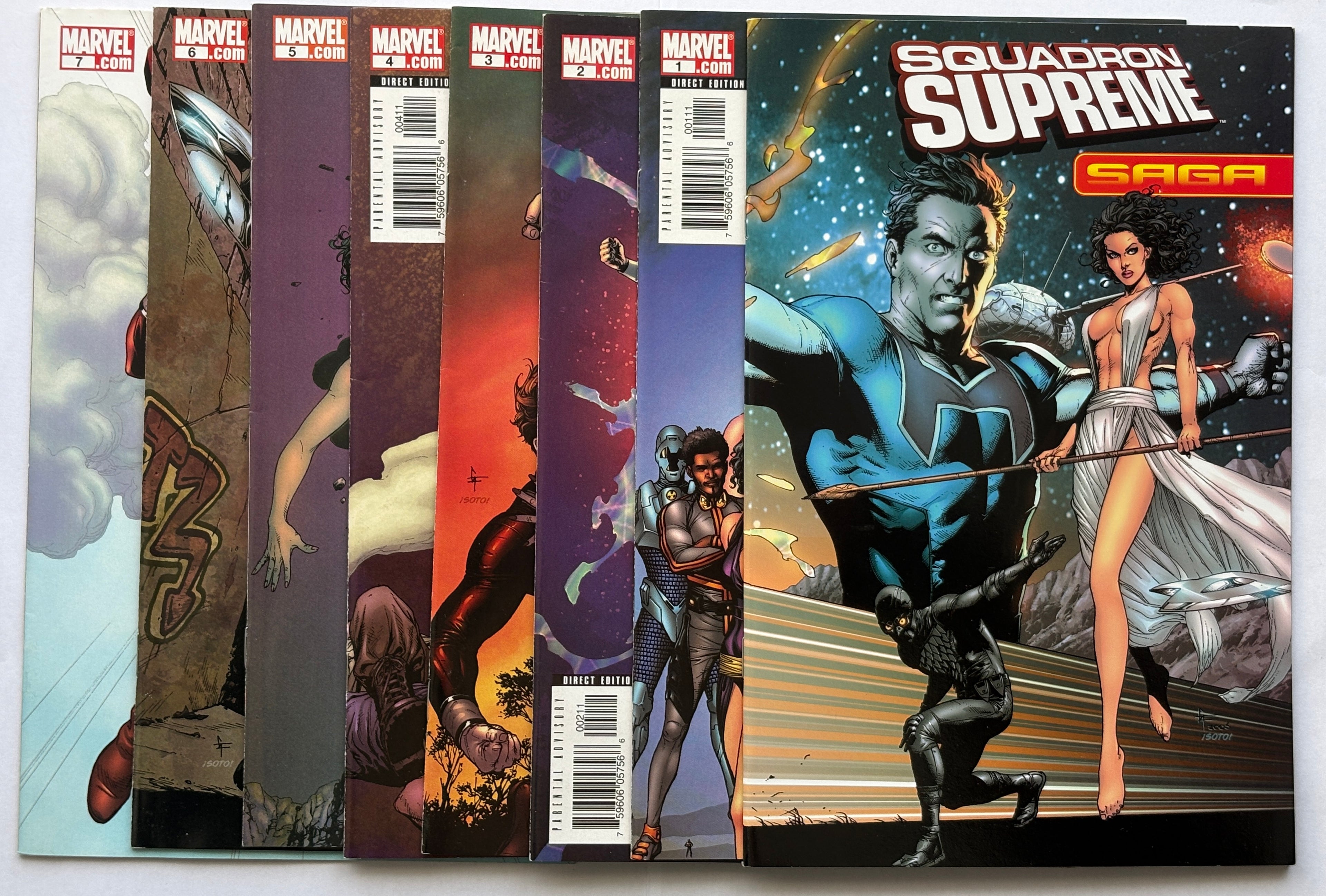 Squadron Supreme #1 to 7 Complete Set + Saga #1 (8 Comics) Marvel 2006 VF 8.0
