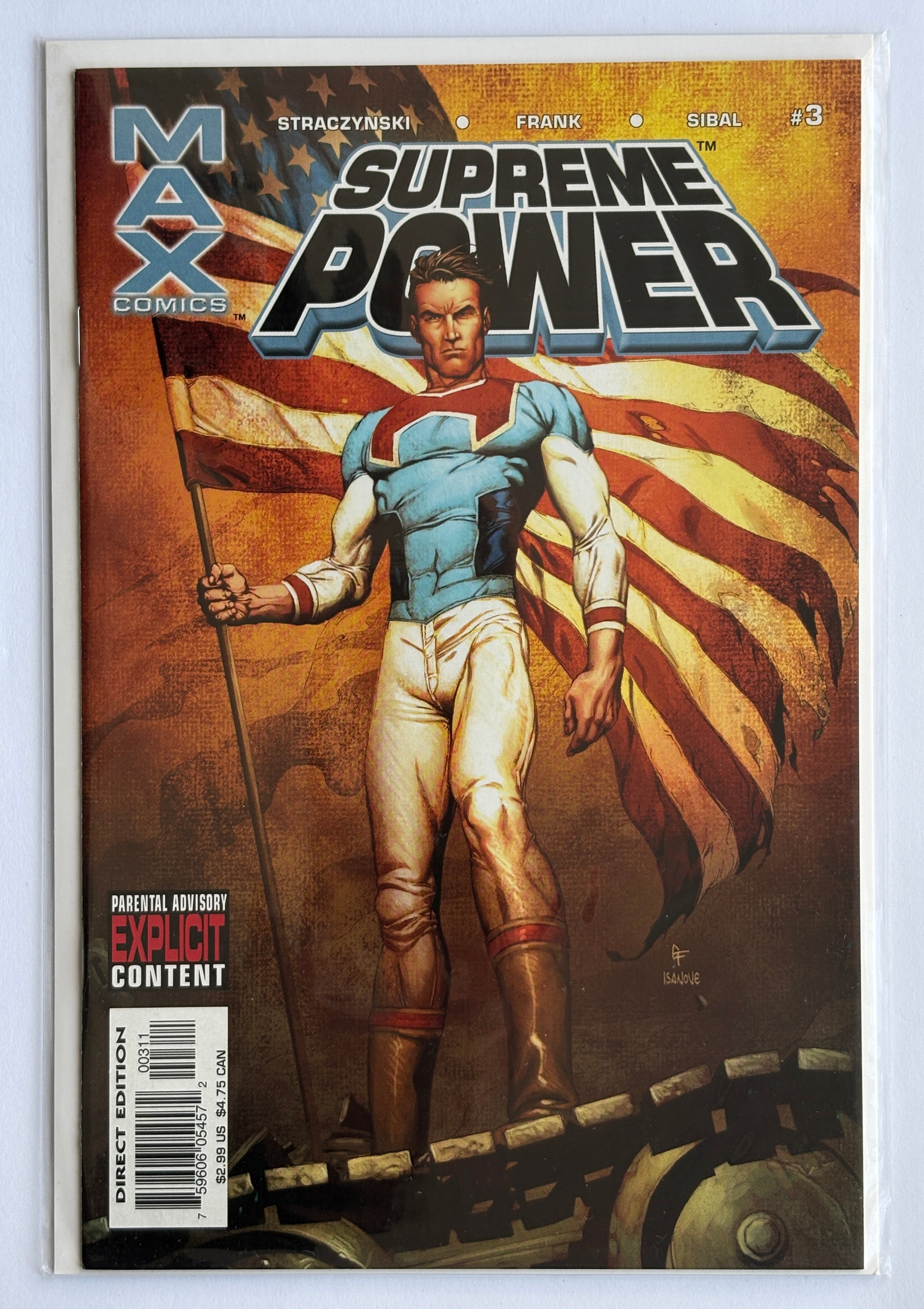 Supreme Power #3 - 1st Printing - Marvel Comics - December 2003 VF+ 8.5