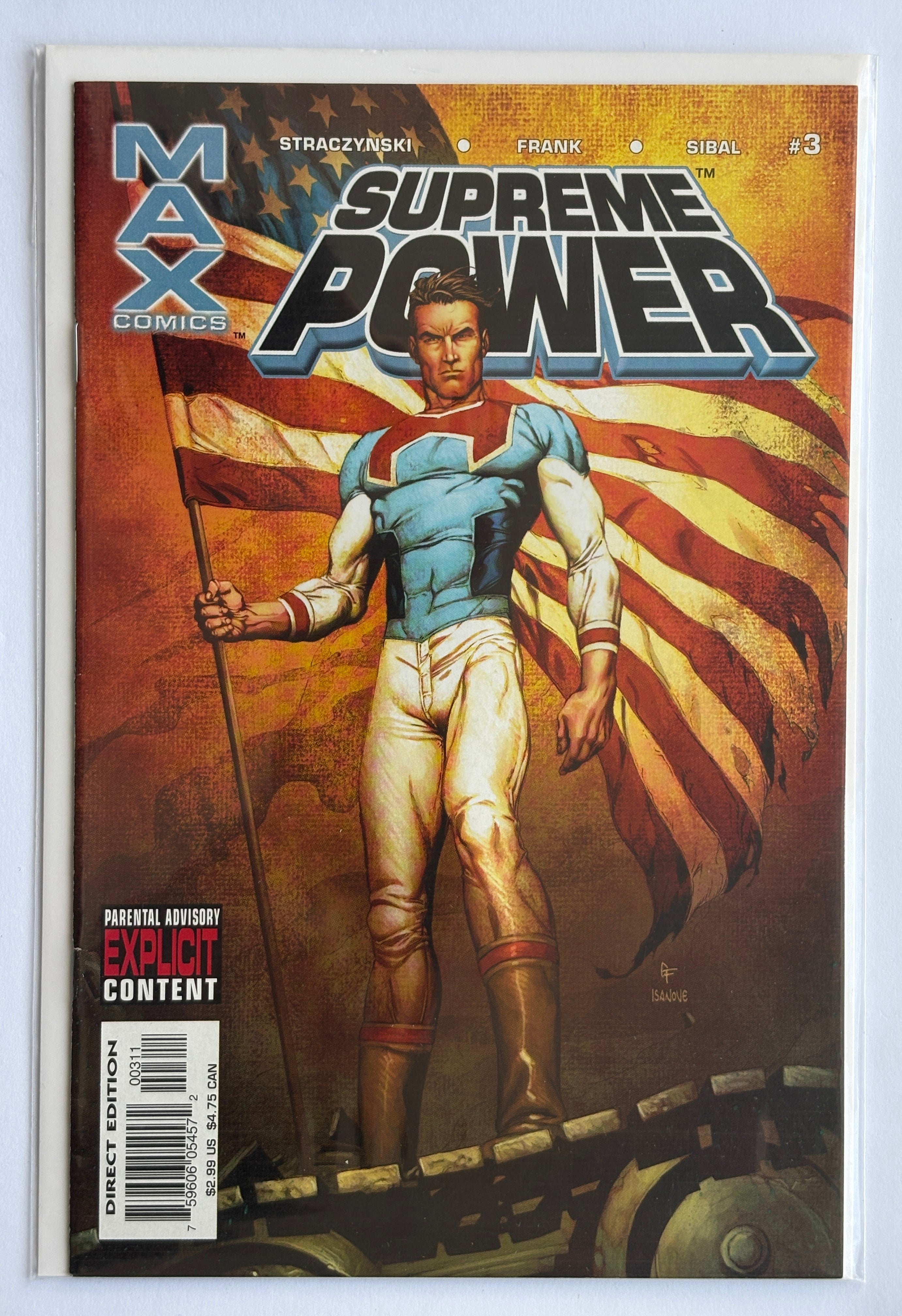 Supreme Power #3 - 1st Printing - Marvel Comics - December 2003 VF 8.0
