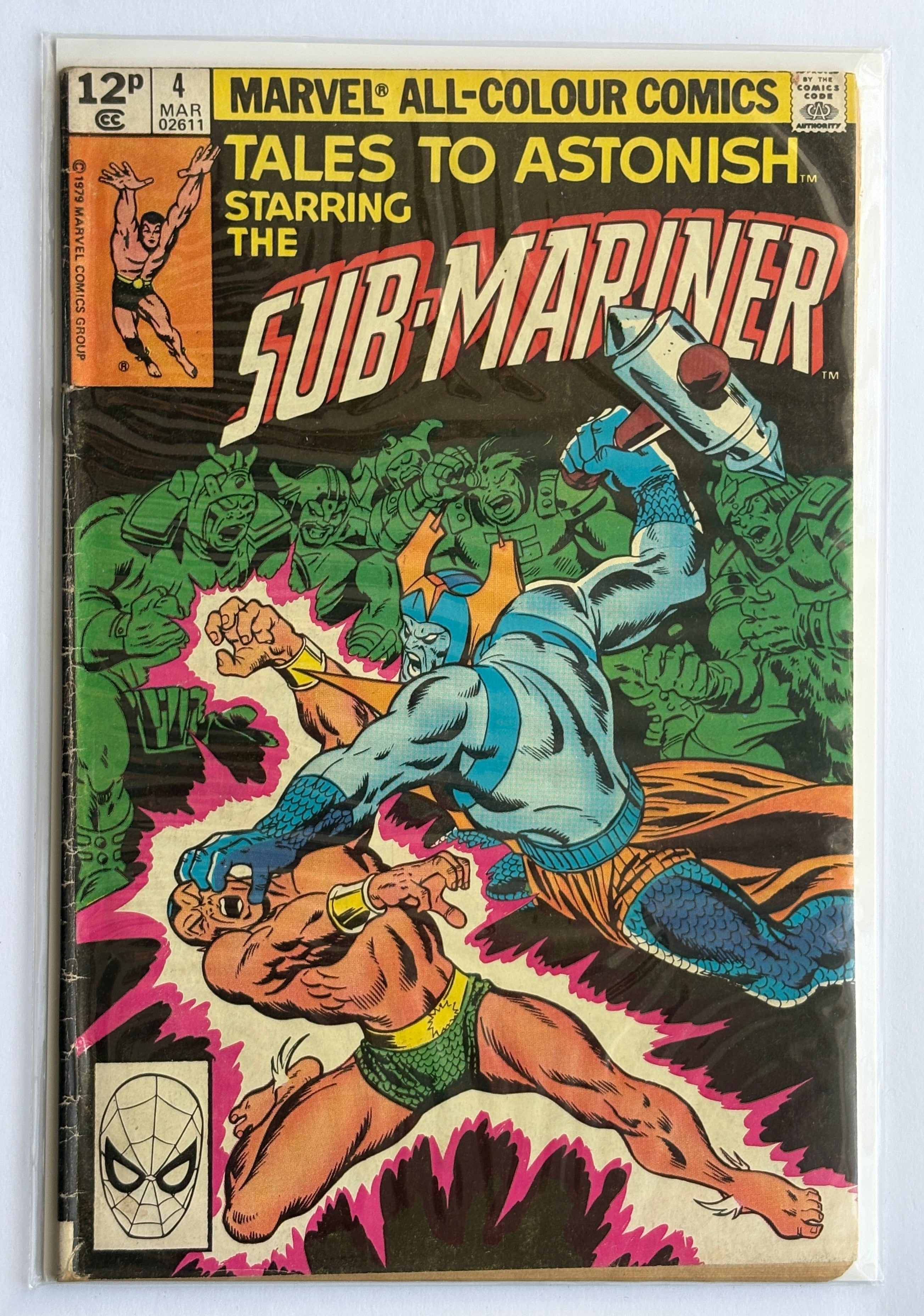 Tales to Astonish #4 - Sub-Mariner UK Variant Marvel Comics March 1980 FN- 5.5
