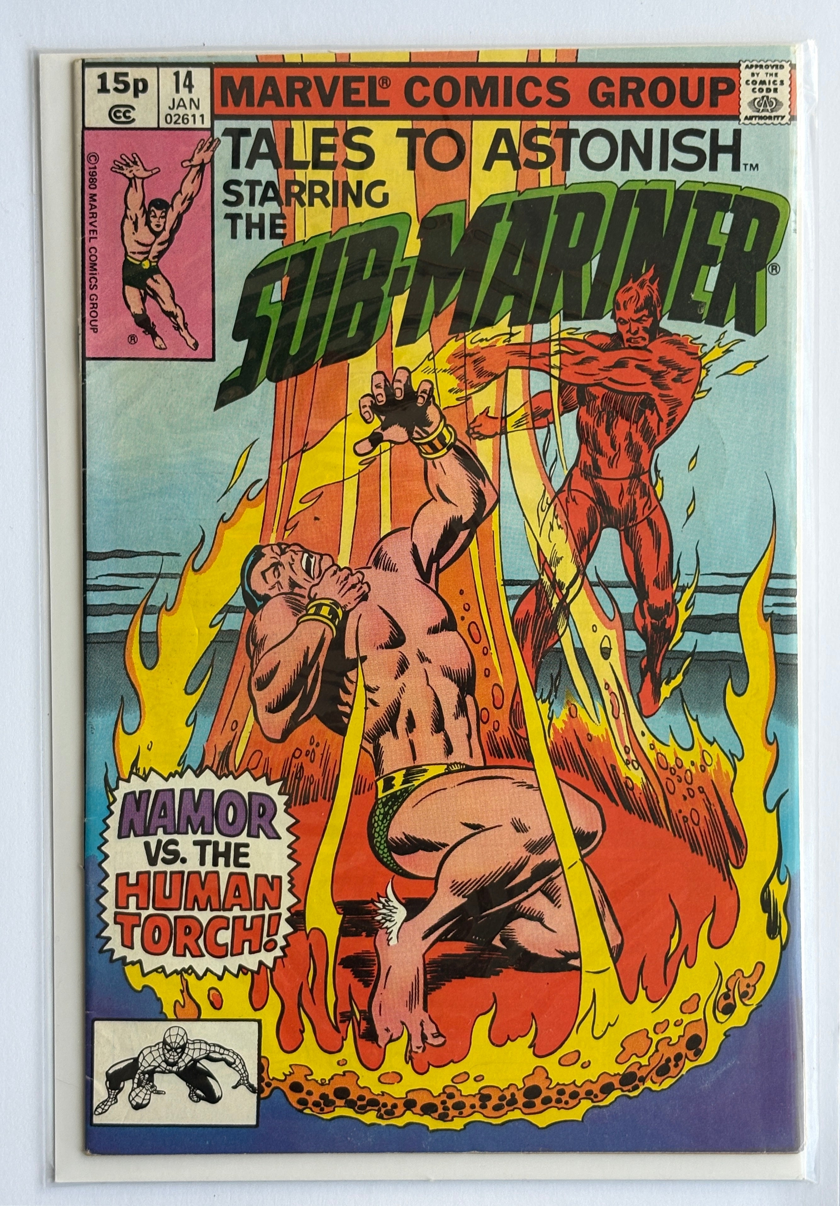 Tales to Astonish #14 Sub-Mariner UK Variant Marvel Comics January 1981 F/VF 7.0