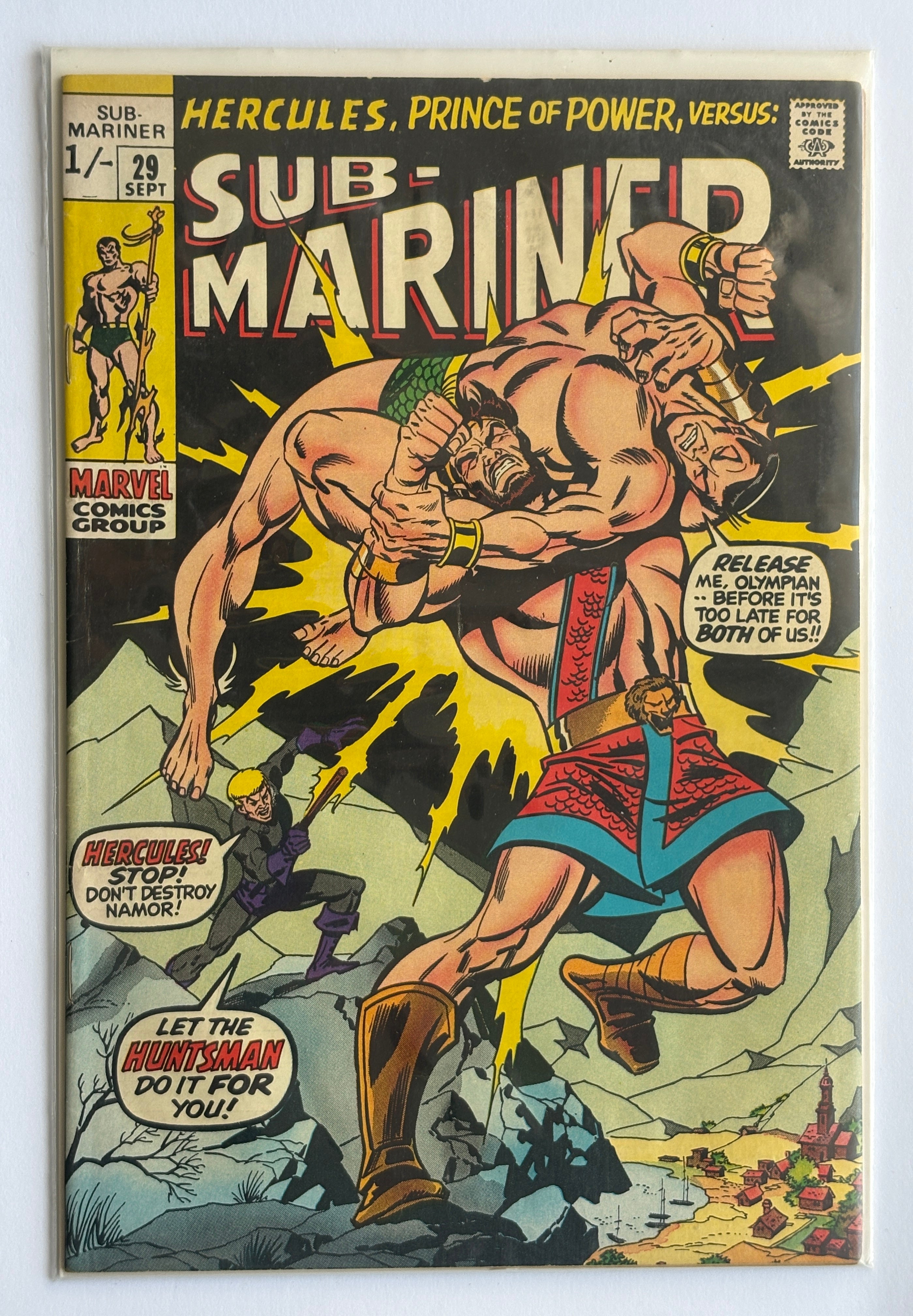 The Sub-Mariner #29 - Marvel Comics UK Variant September 1970 FN+ 6.5