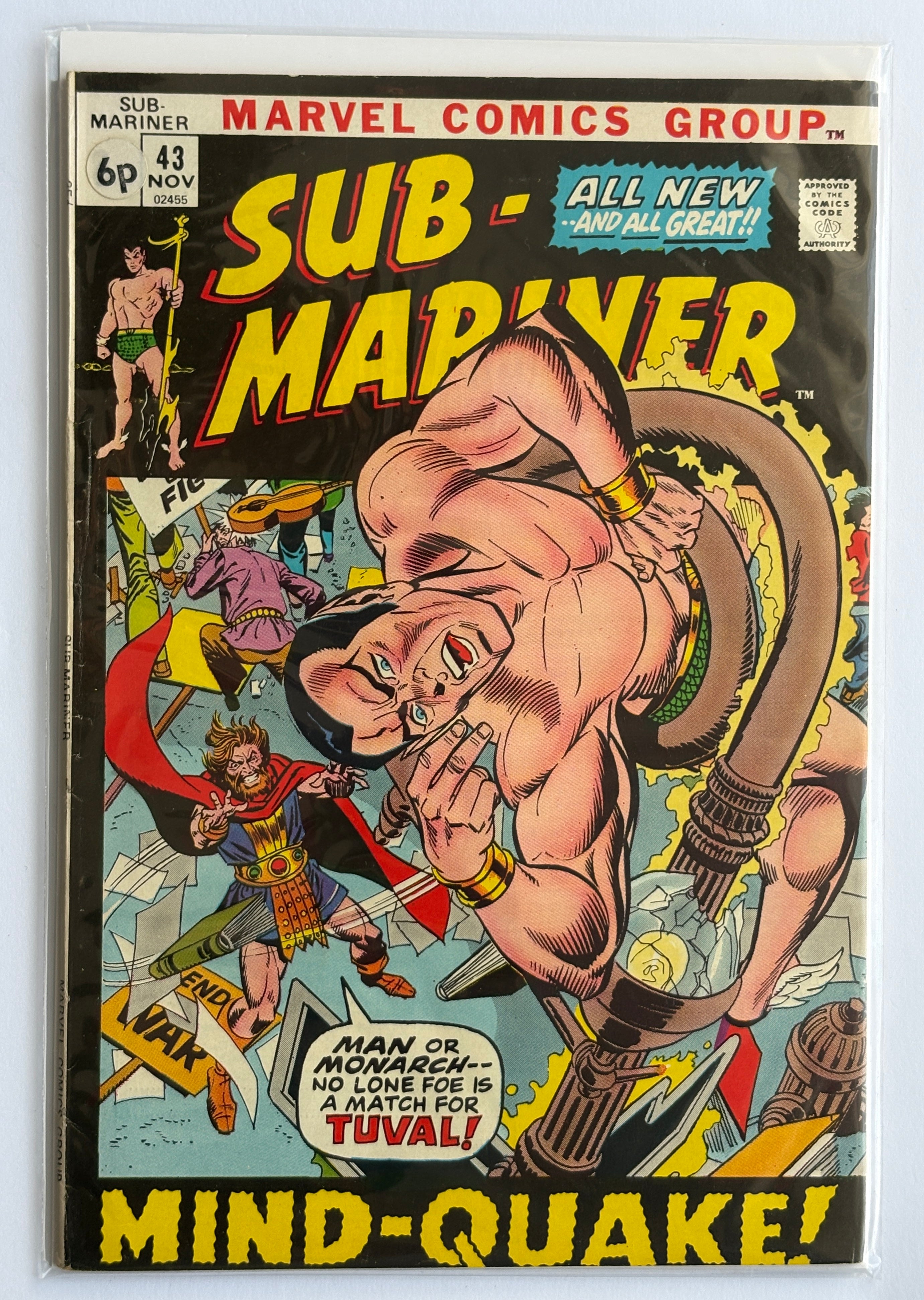 The Sub-Mariner #43 - Marvel Comics November 1971 VF 8.0