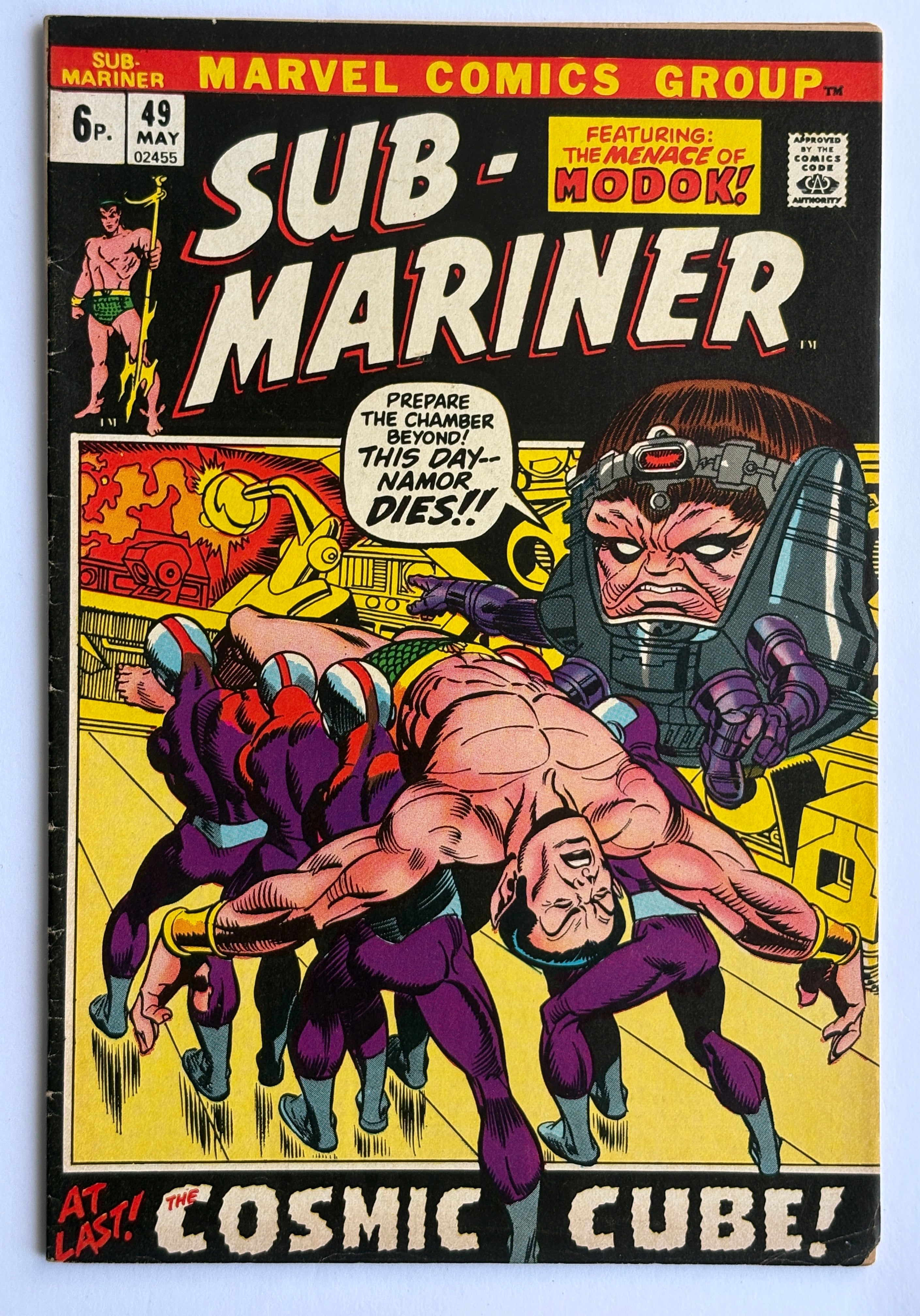 The Sub-Mariner #49 - Marvel Comics UK Variant May 1972 VG+ 4.5