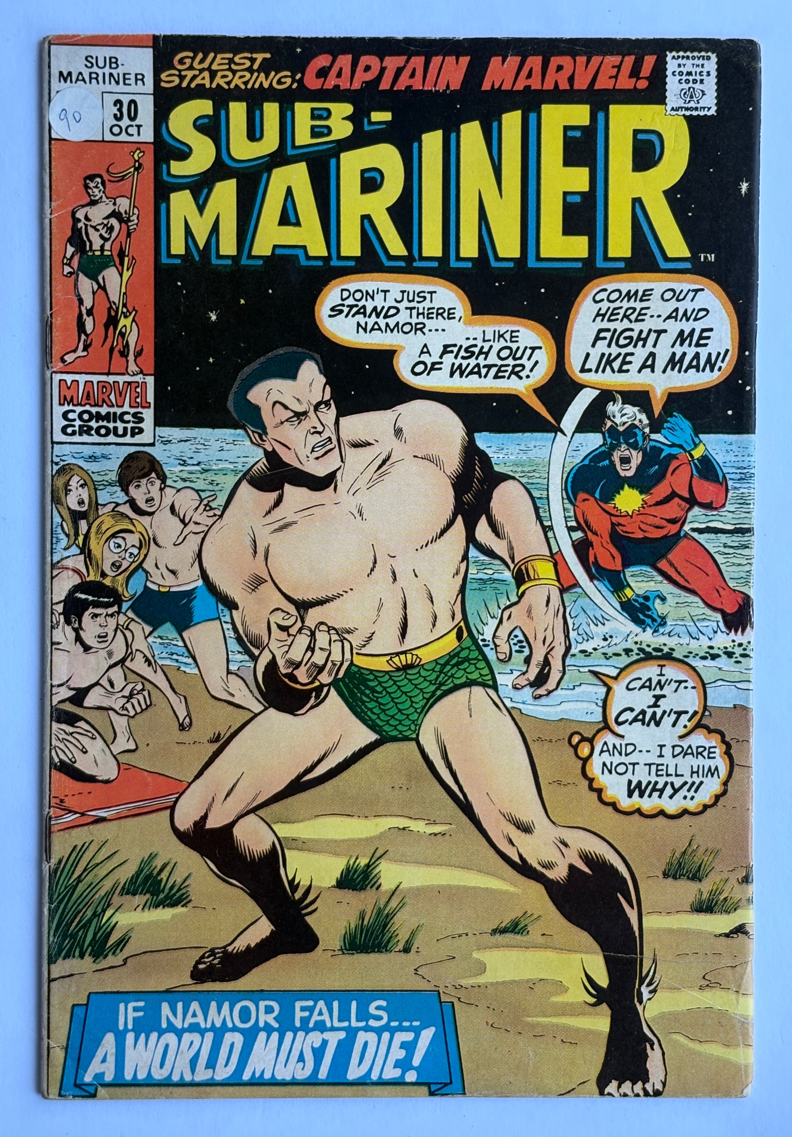 The Sub-Mariner #30 - Marvel Comics October 1970 VG+ 4.5