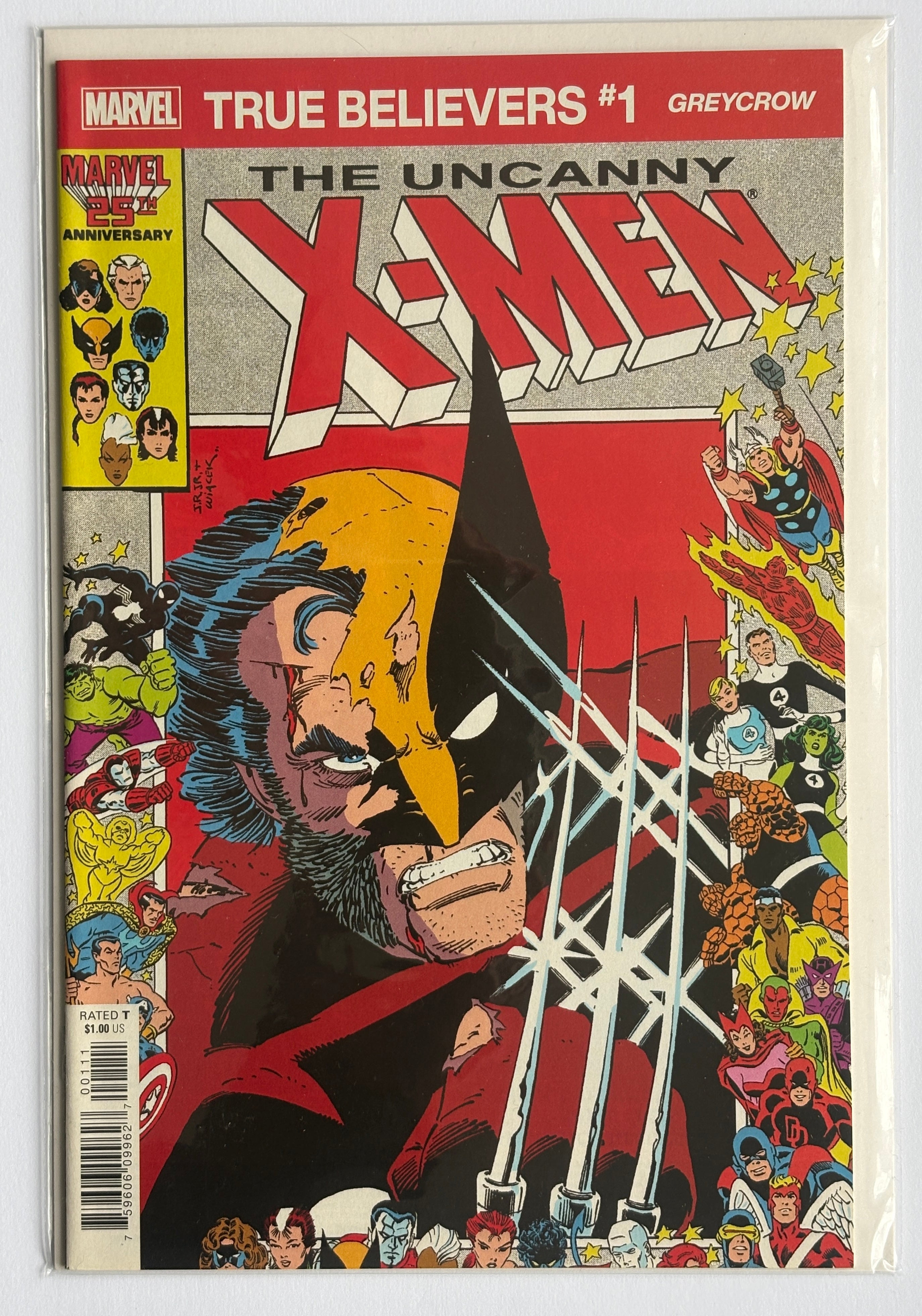 True Believers #1 Uncanny X-Men Greycrow Marvel Comics November 2020 VF/NM 9.0