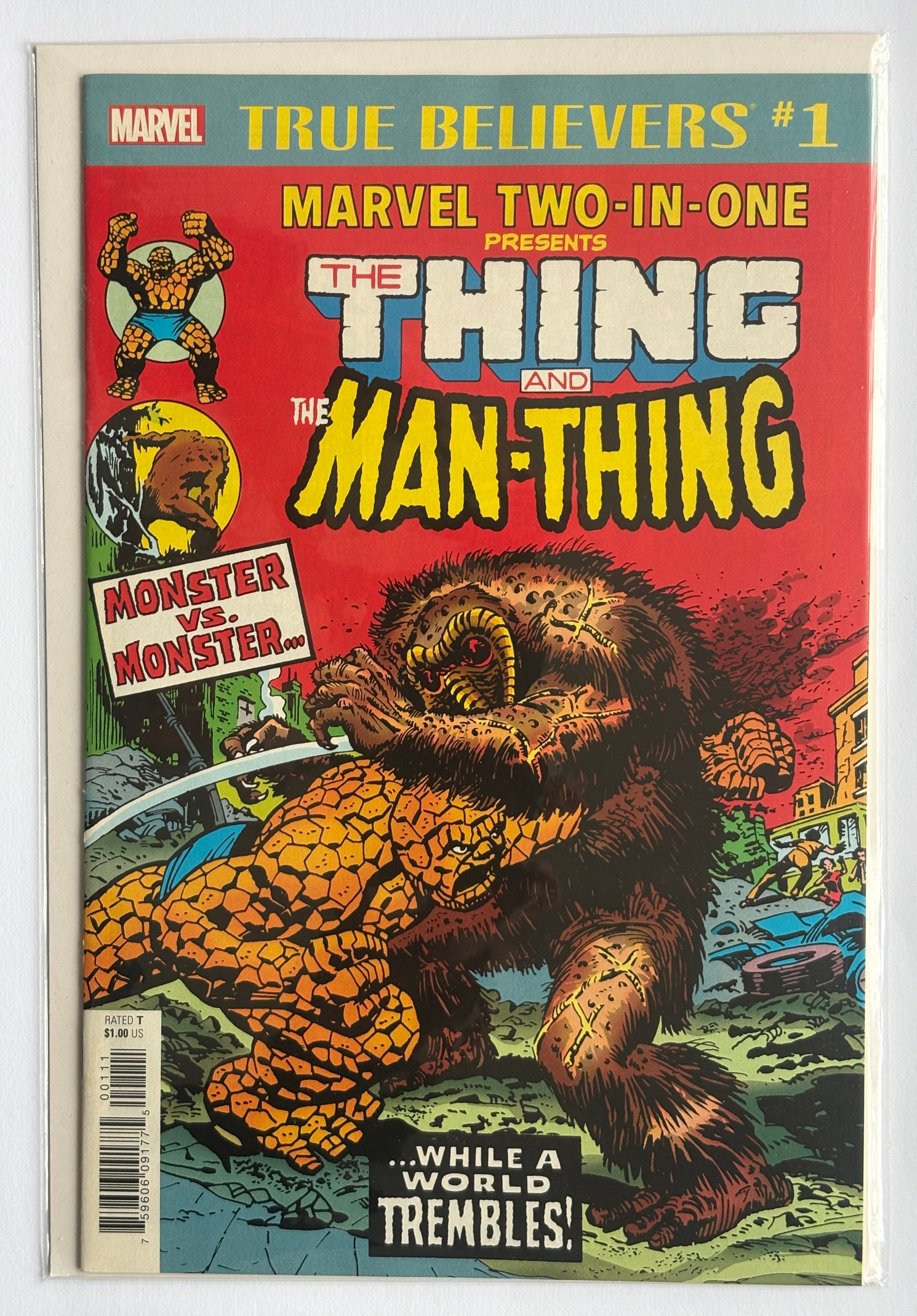 True Believers #1 The Thing and Man-Thing September 2018 VF/NM 9.0