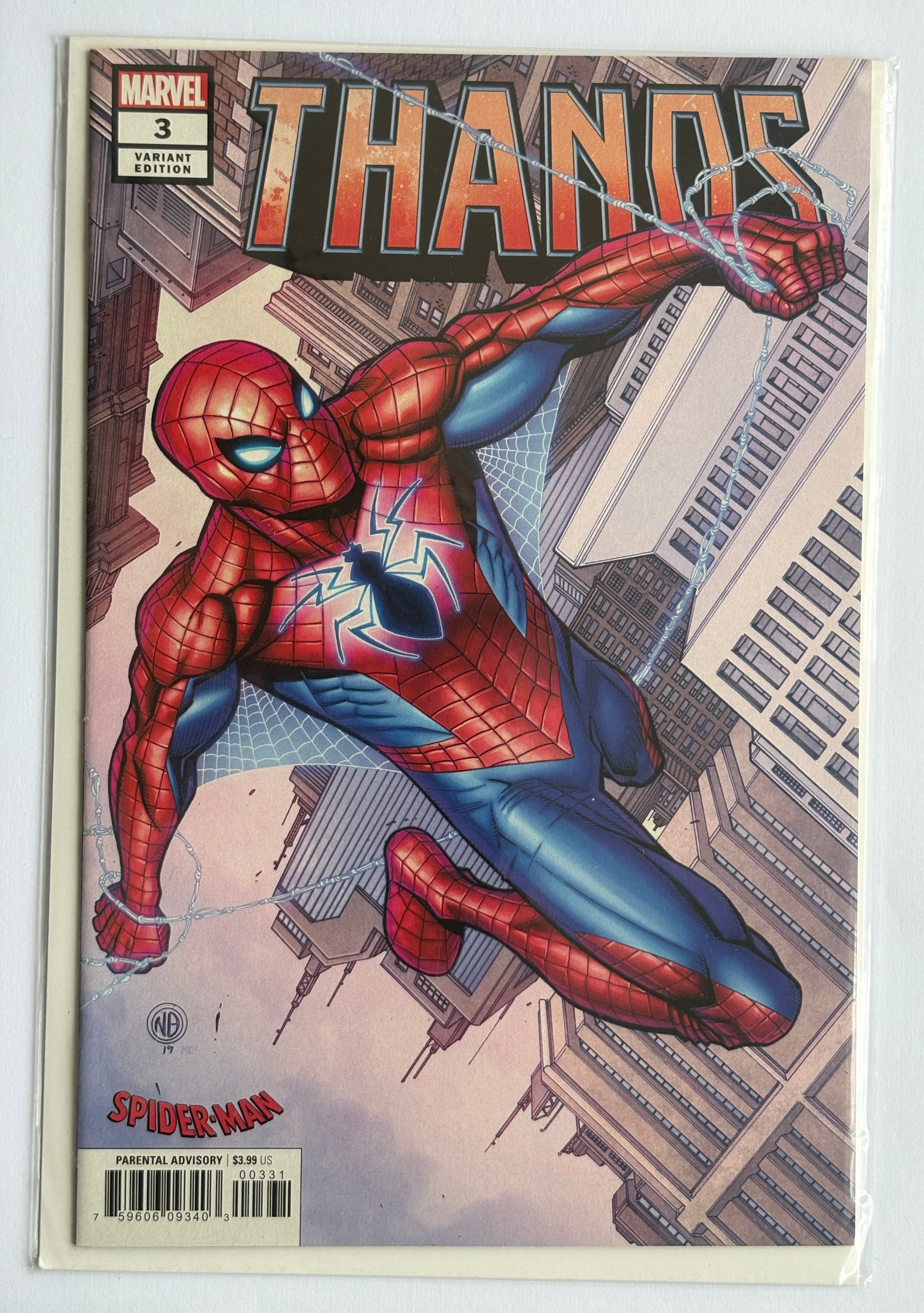 Thanos #3 - Spider-man Big Time Suit Variant - 1st Printing 2019 VF/NM 9.0