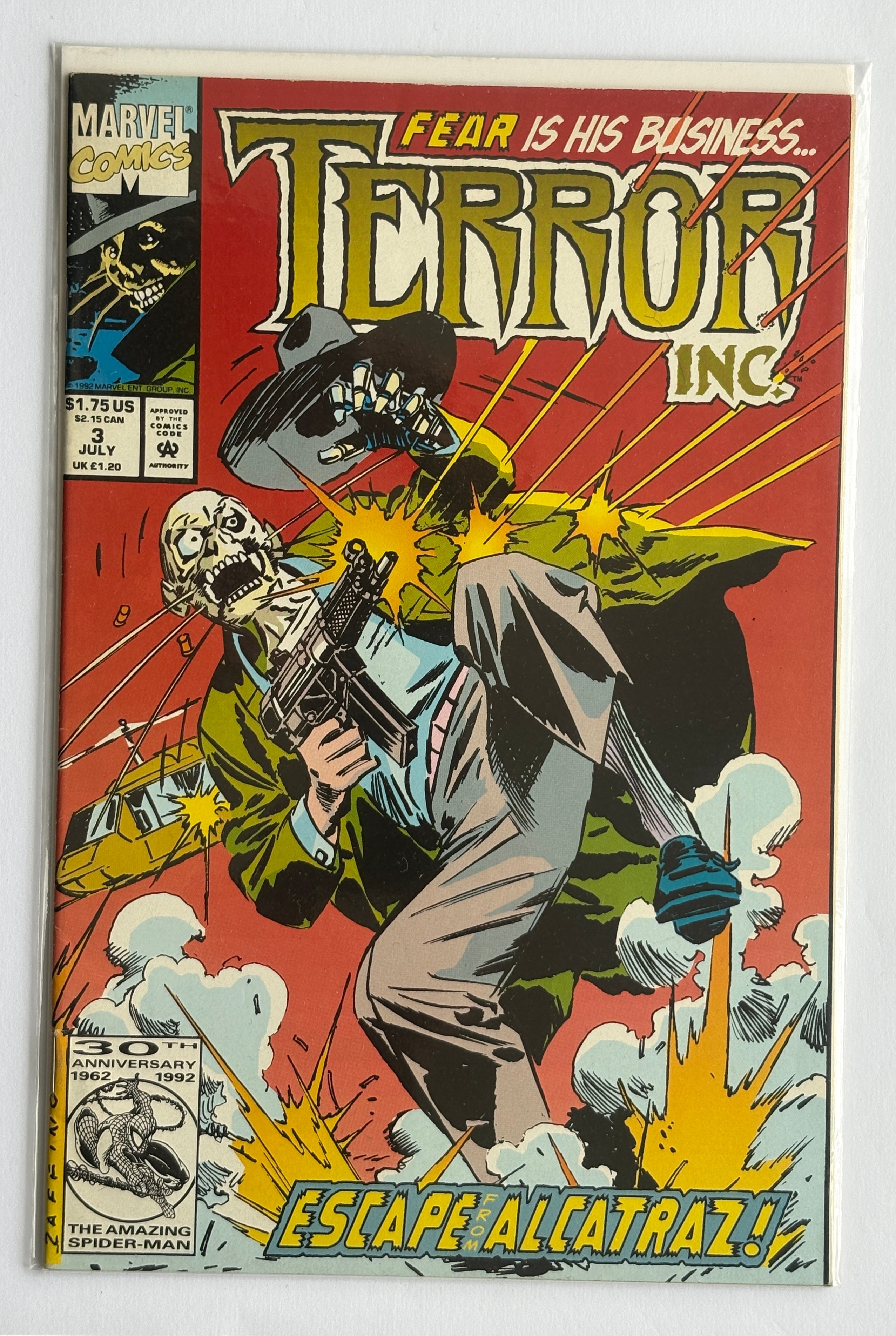 Terror Inc. #3 - Marvel Comics September 1992 VF- 7.5