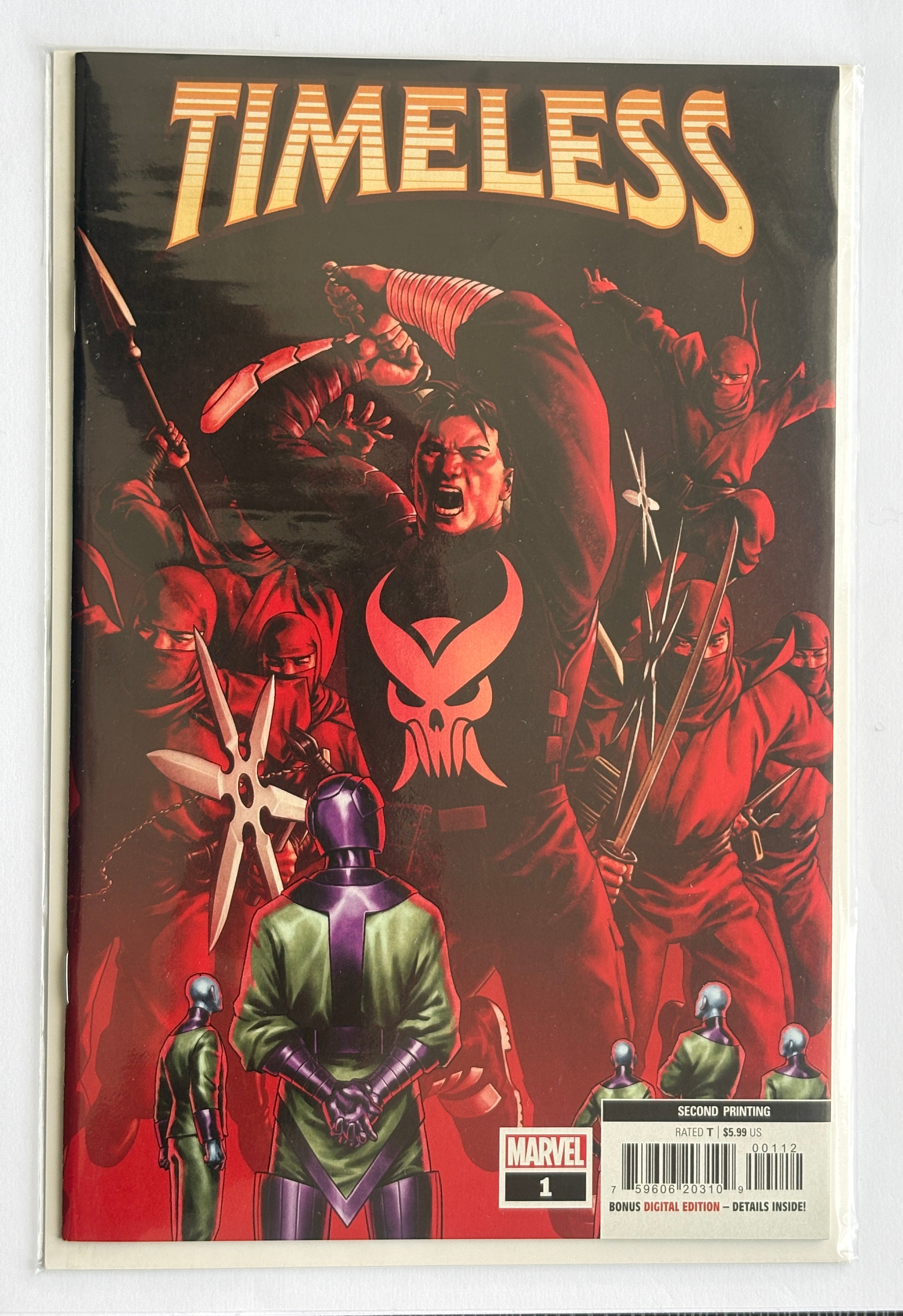 Timeless #1 - 2nd Printing Marvel Comics April 2022 NM- 9.2