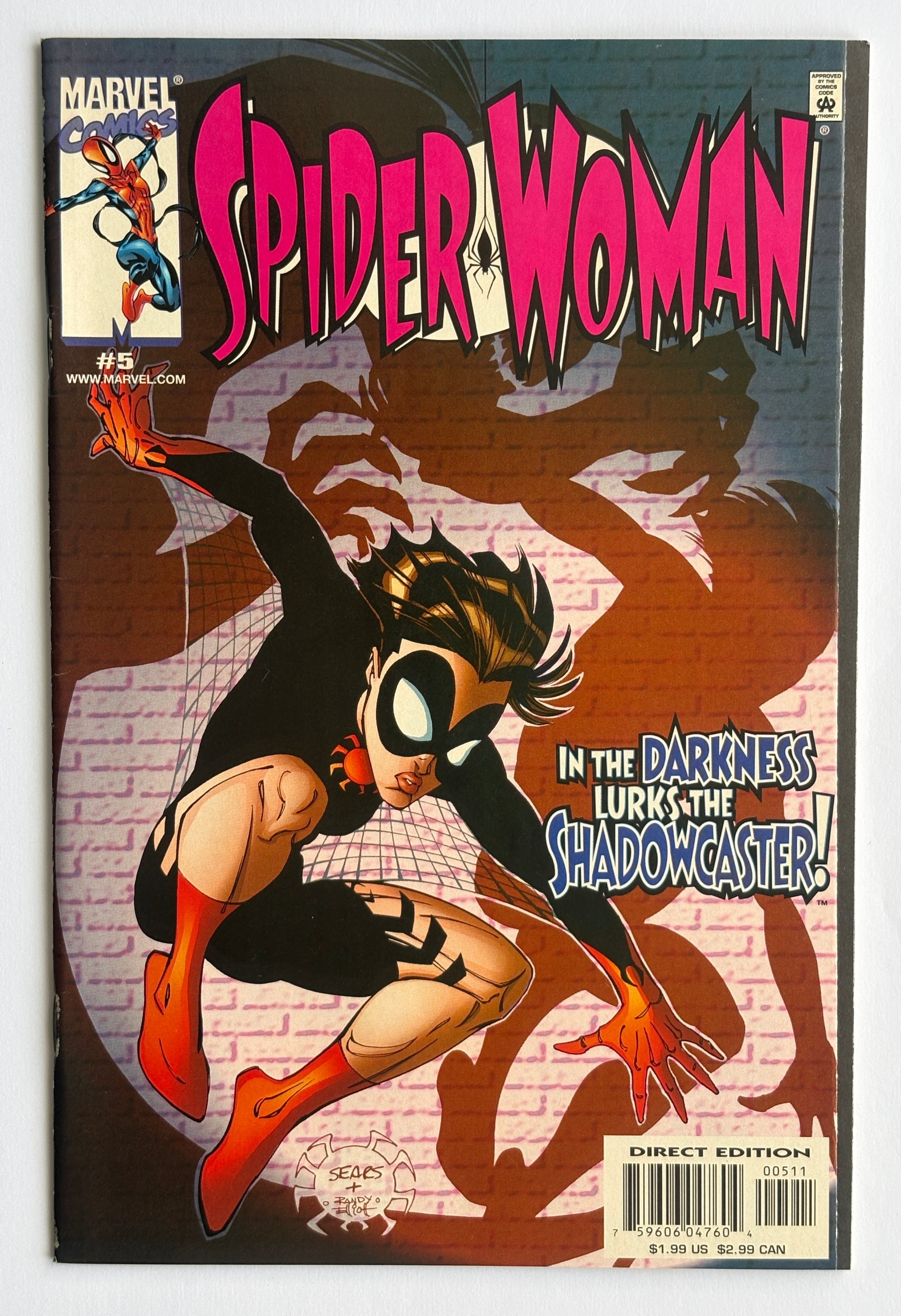 Spider-Woman #5 - 1st Printing - Marvel Comics - November 1999 F/VF 7.0
