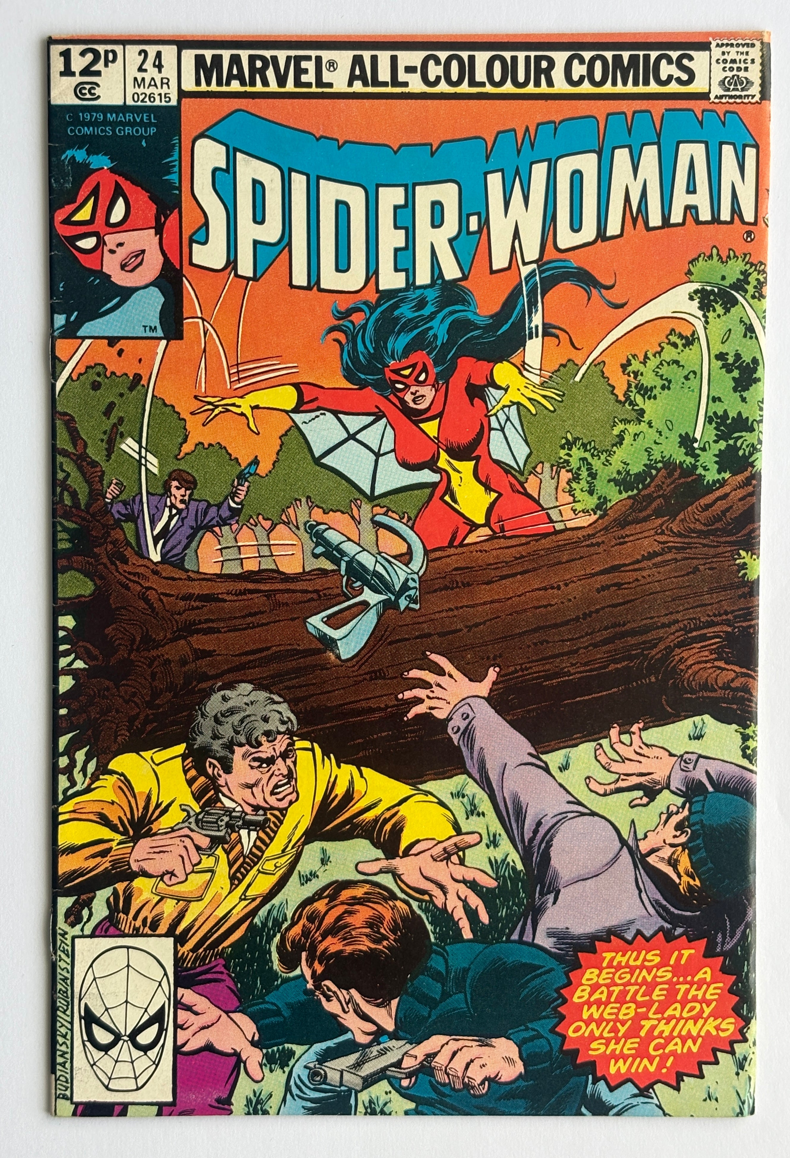 Spider-Woman #24 - Marvel Comics UK Variant March 1980 F/VF 7.0