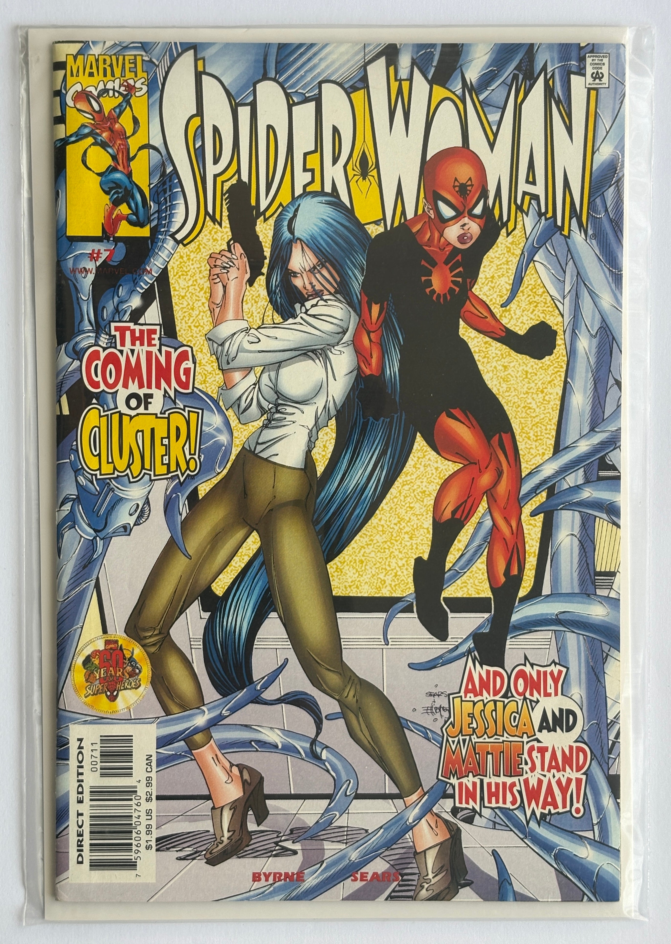 Spider-Woman #7 - 1st Printing - Marvel Comics - January 2000 VF- 7.5