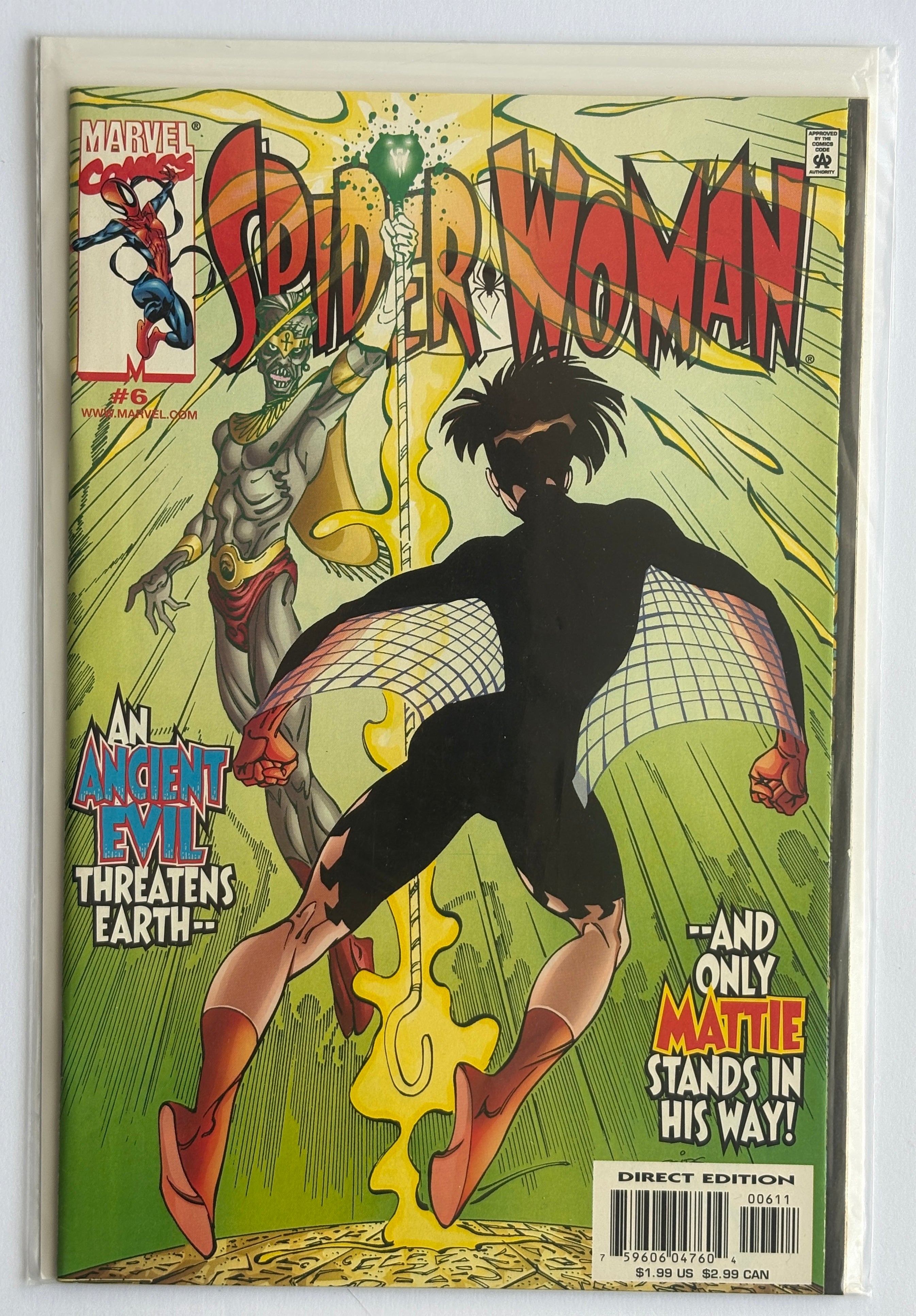 Spider-Woman #6 - 1st Printing - Marvel Comics - December 1999 VF- 7.5