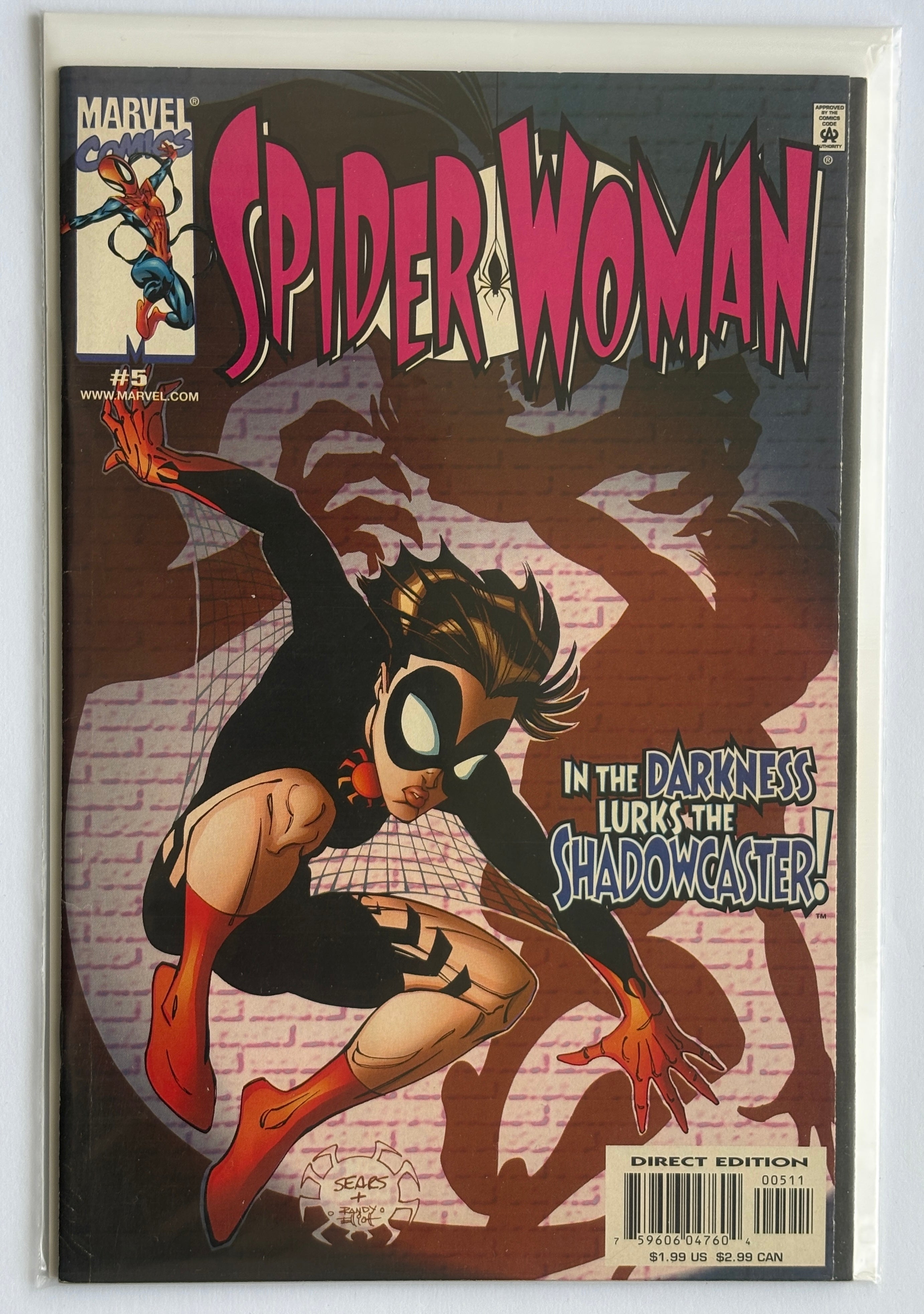 Spider-Woman #5 - 1st Printing - Marvel Comics - November 1999 F/VF 7.0