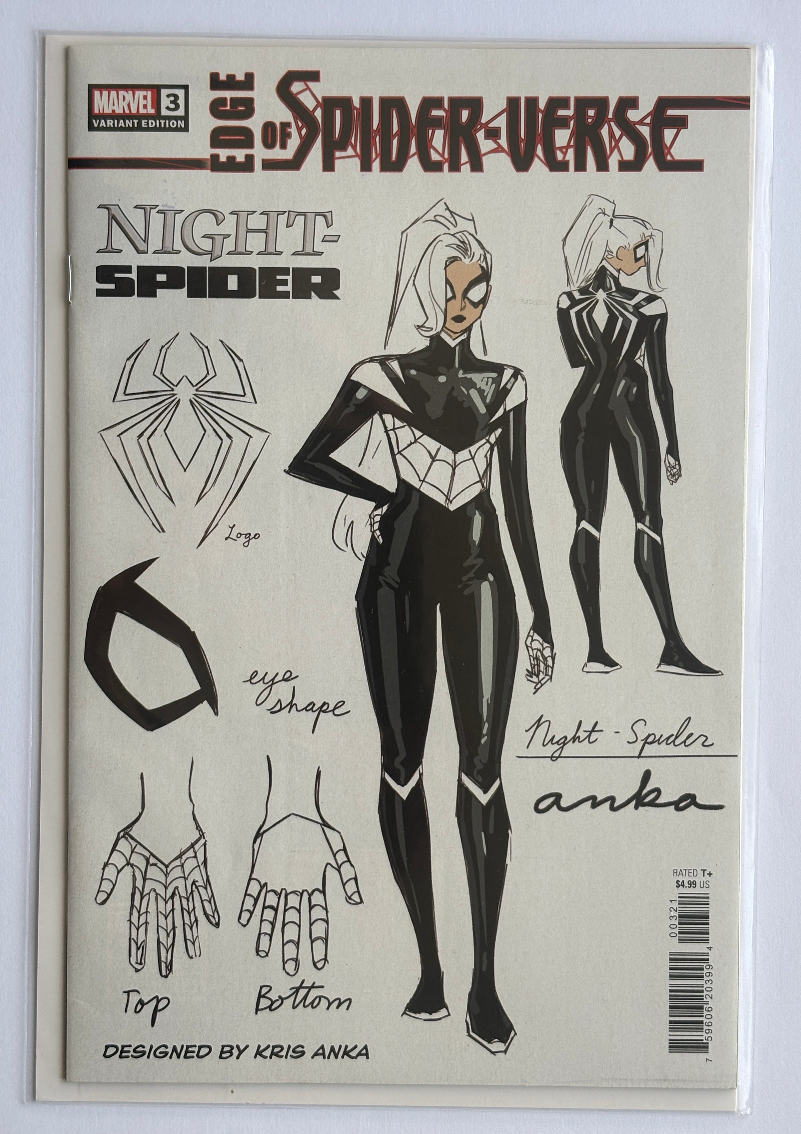 Edge of Spider-Verse #3  1st Printing Kris Anka Variant Marvel 2022 VF/NM 9.0