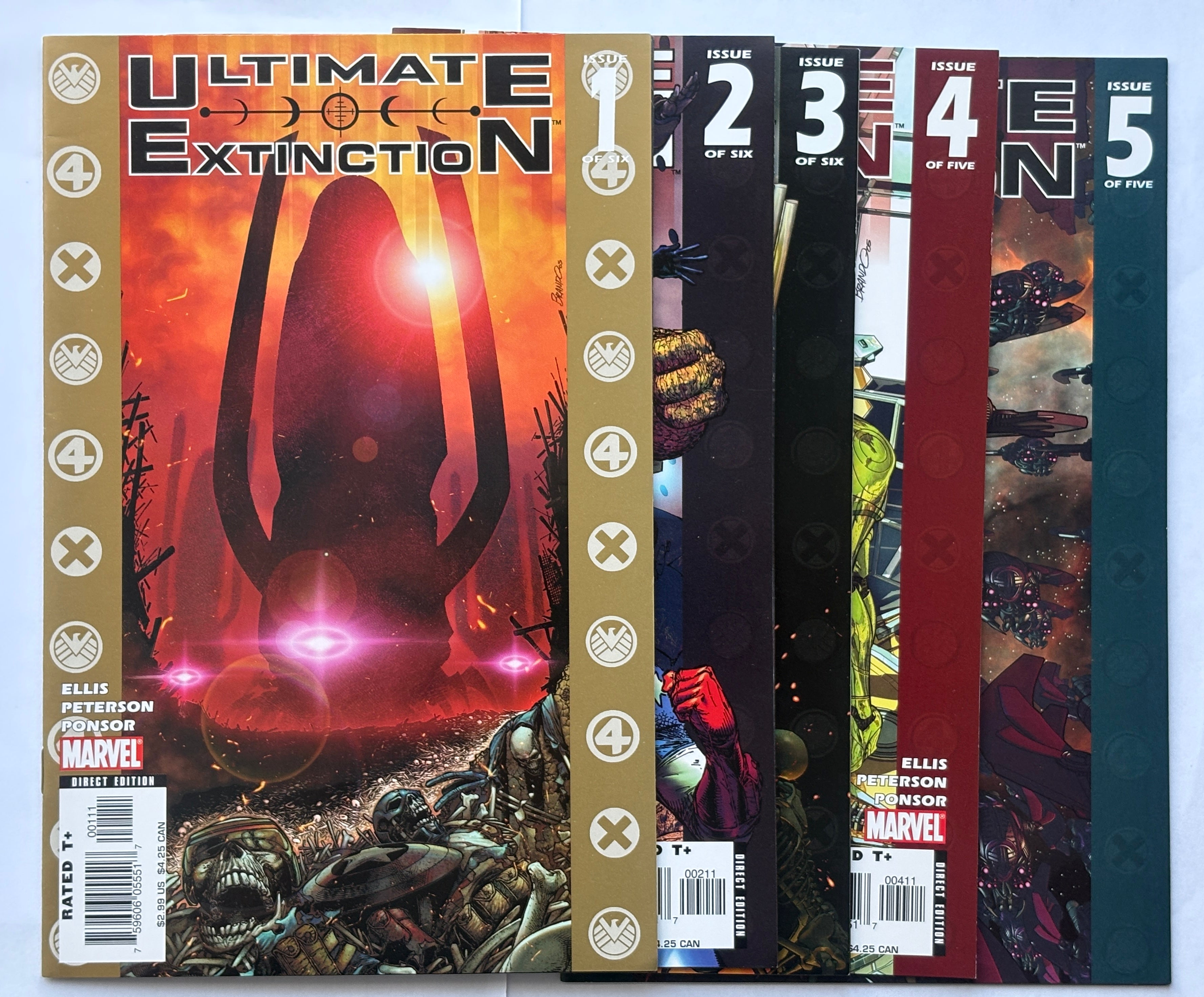 Ultimate Extinction #1 to 5 Complete Set of 1st Prints (5 Comics)  2006  VF 8.0