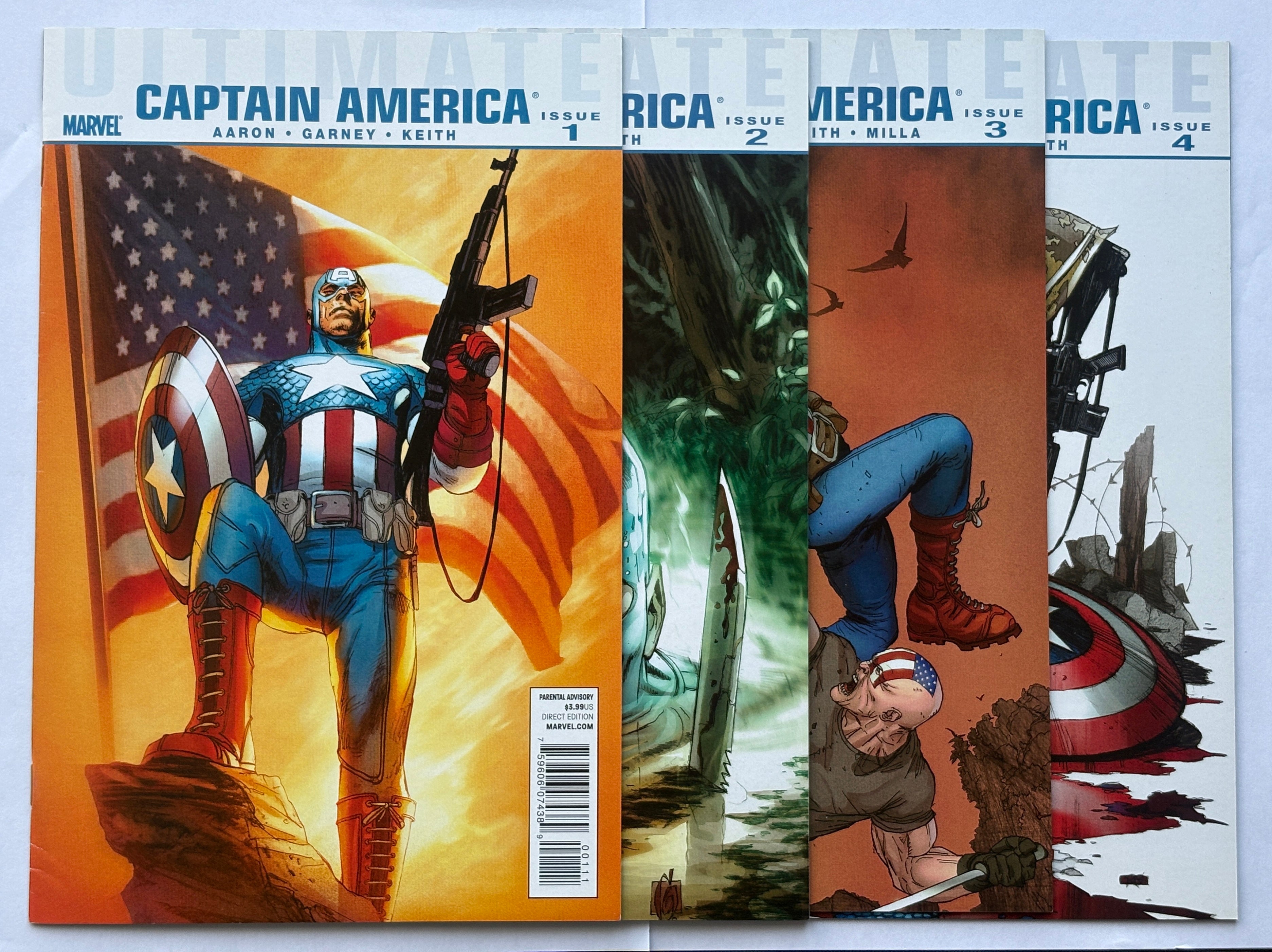 Ultimate Captain America #1 to 4 (4 Comics) Marvel 2011 VF- 7.5