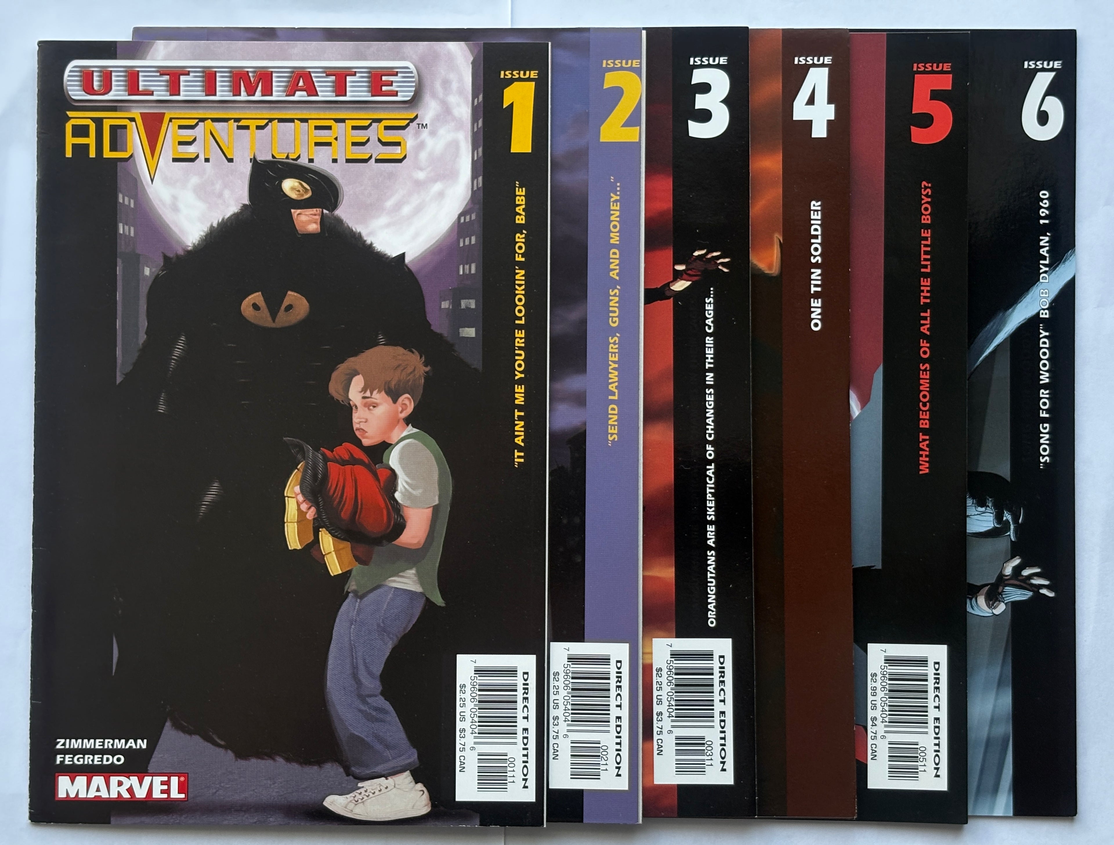 Ultimate Adventures #1-6 Full Series - Zimmerman; Fegredo - 2002/3 - VF 8.0