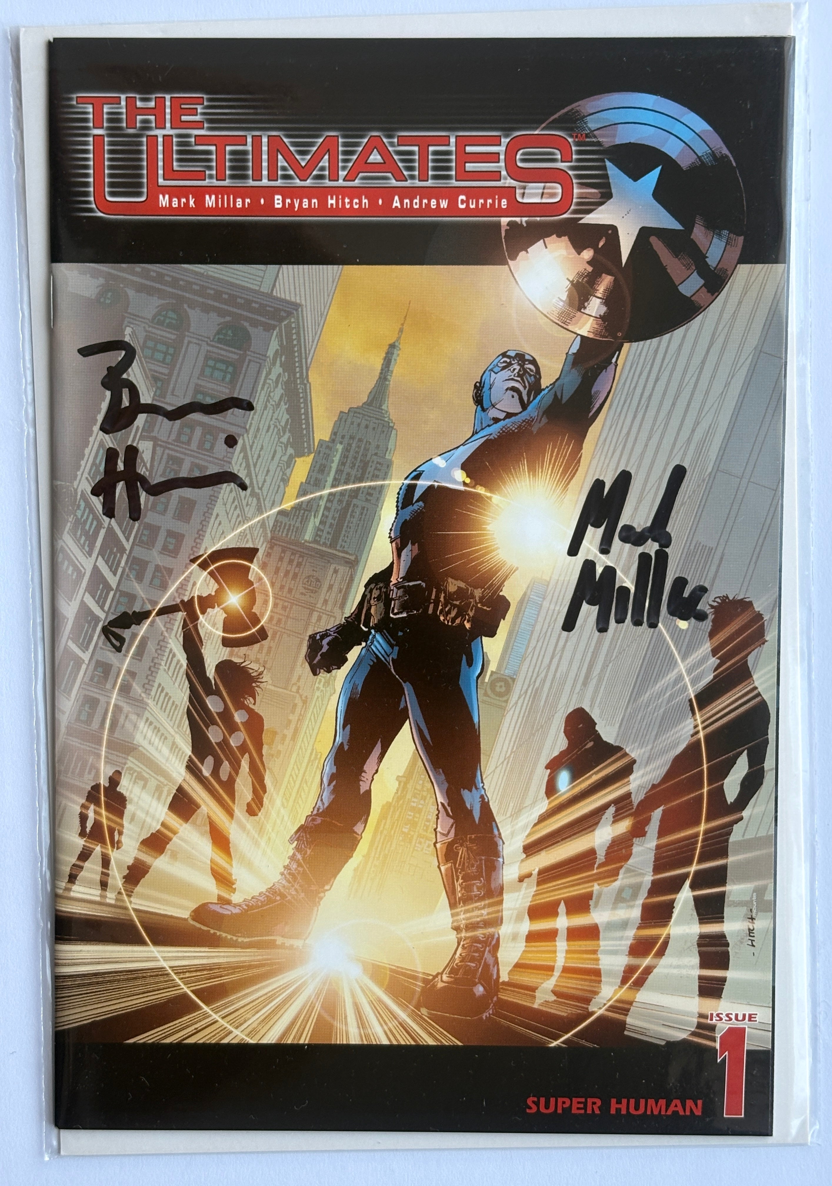 The Ultimates #1 Signed Mark Millar & Bryan Hitch March 2002 NM 9.4