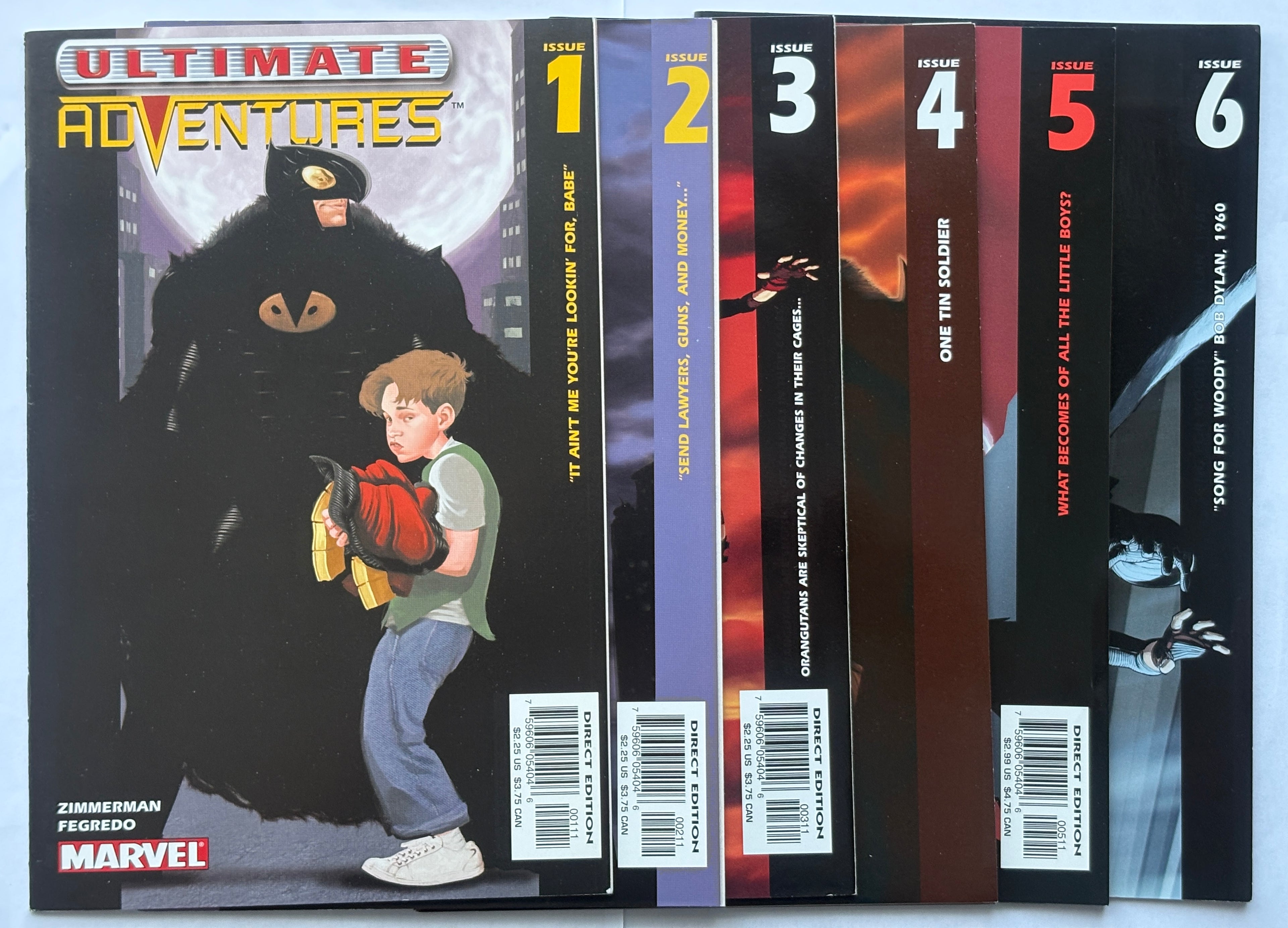Ultimate Adventures #1-6 Full Series - Zimmerman; Fegredo - 2002/3  VF+ 8.5