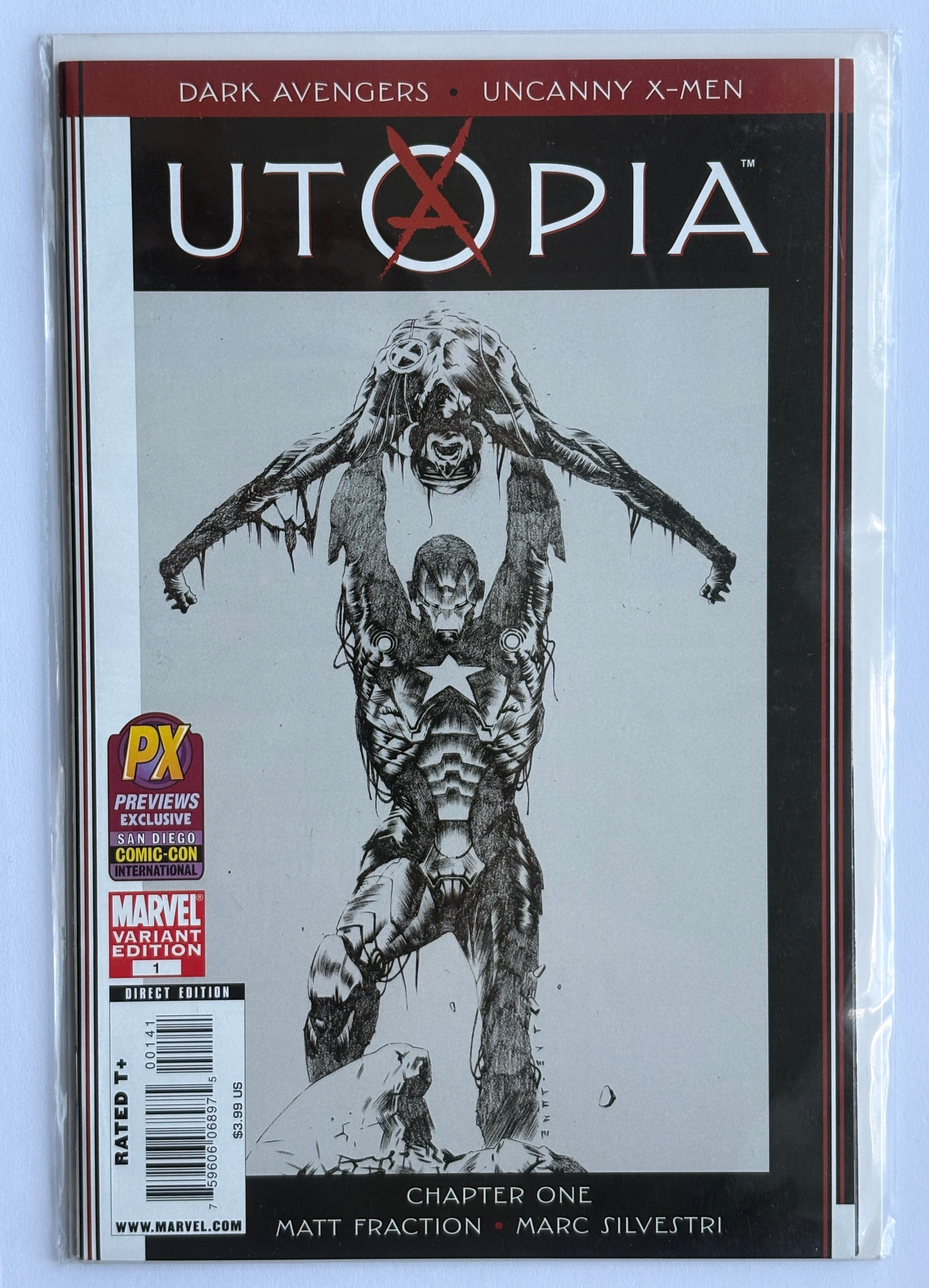 Dark Avengers #1 Utopia 1st Printing Sketch Variant Marvel Aug 2009 VF 8.0