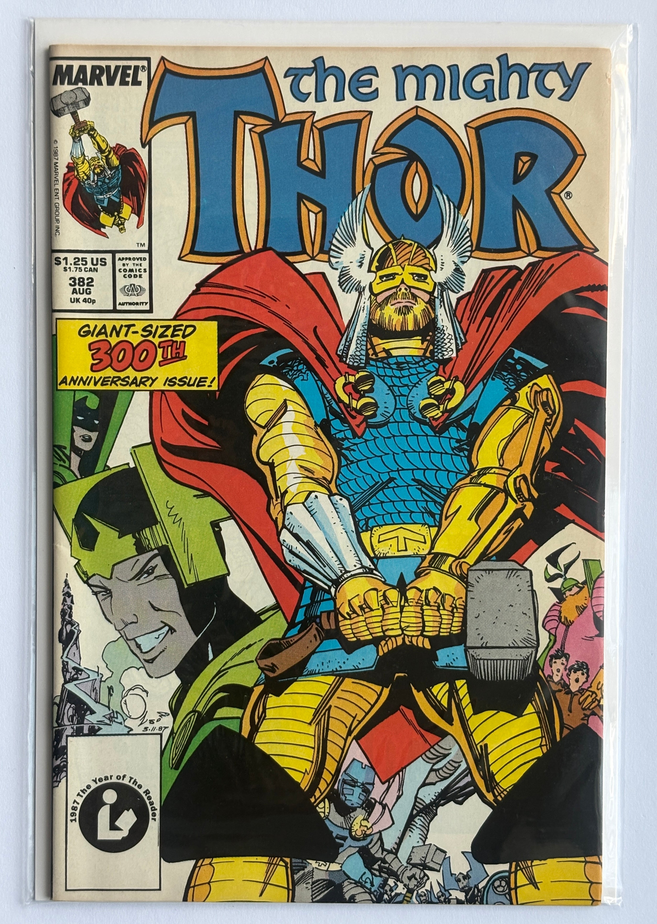 The Mighty Thor #382 - Giant-Sized 300th Anniversary Issue August 1987 VF 8.0